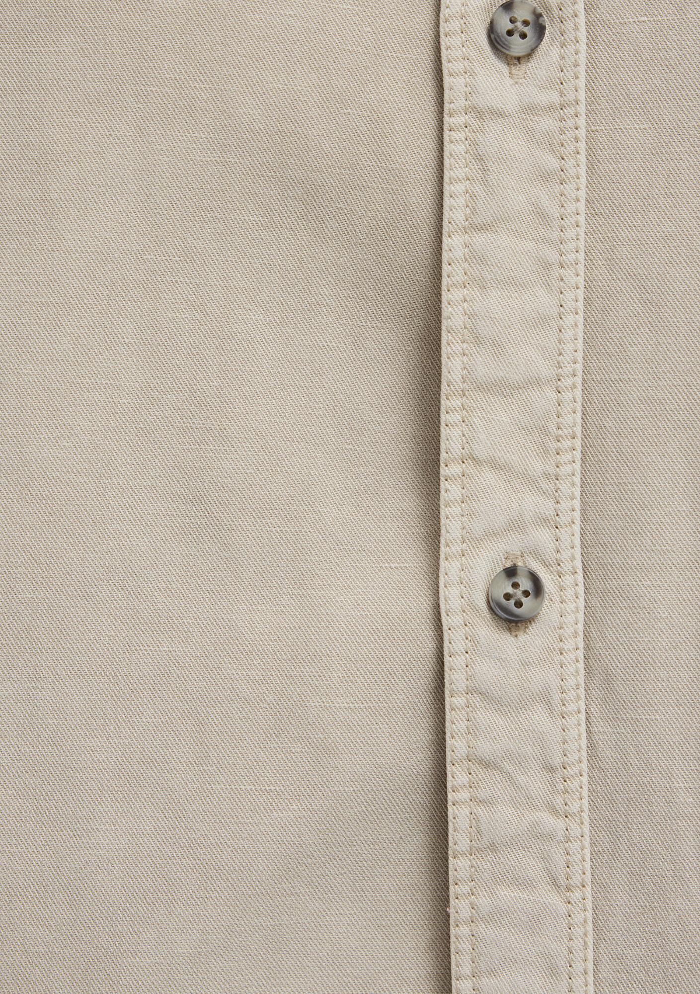 Mavi Cepli Ekru Gömlek Regular Fit / Normal Kesim 0211827-70004