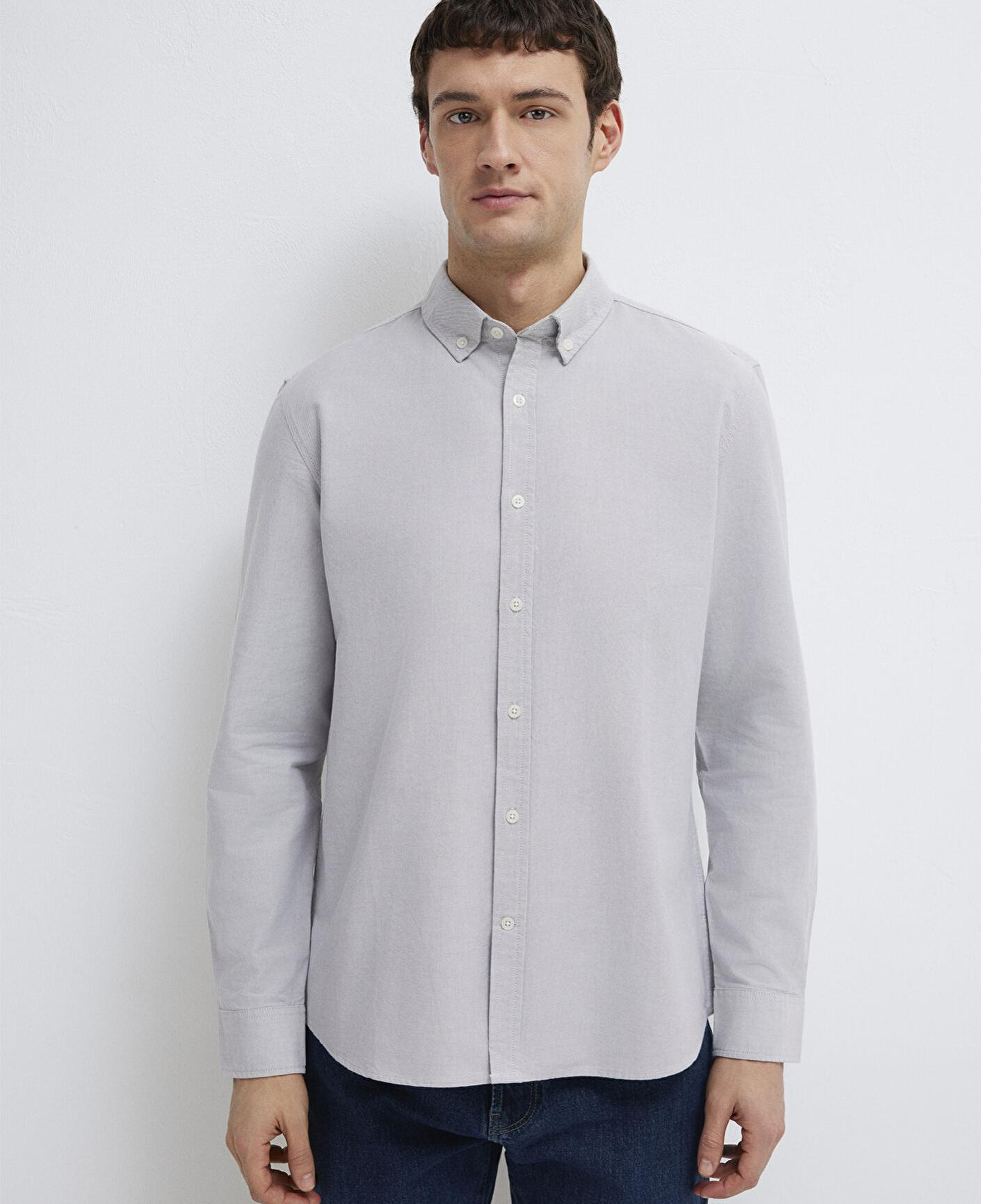 Mavi Gri Gömlek Regular Fit / Normal Kesim 0211199-70086