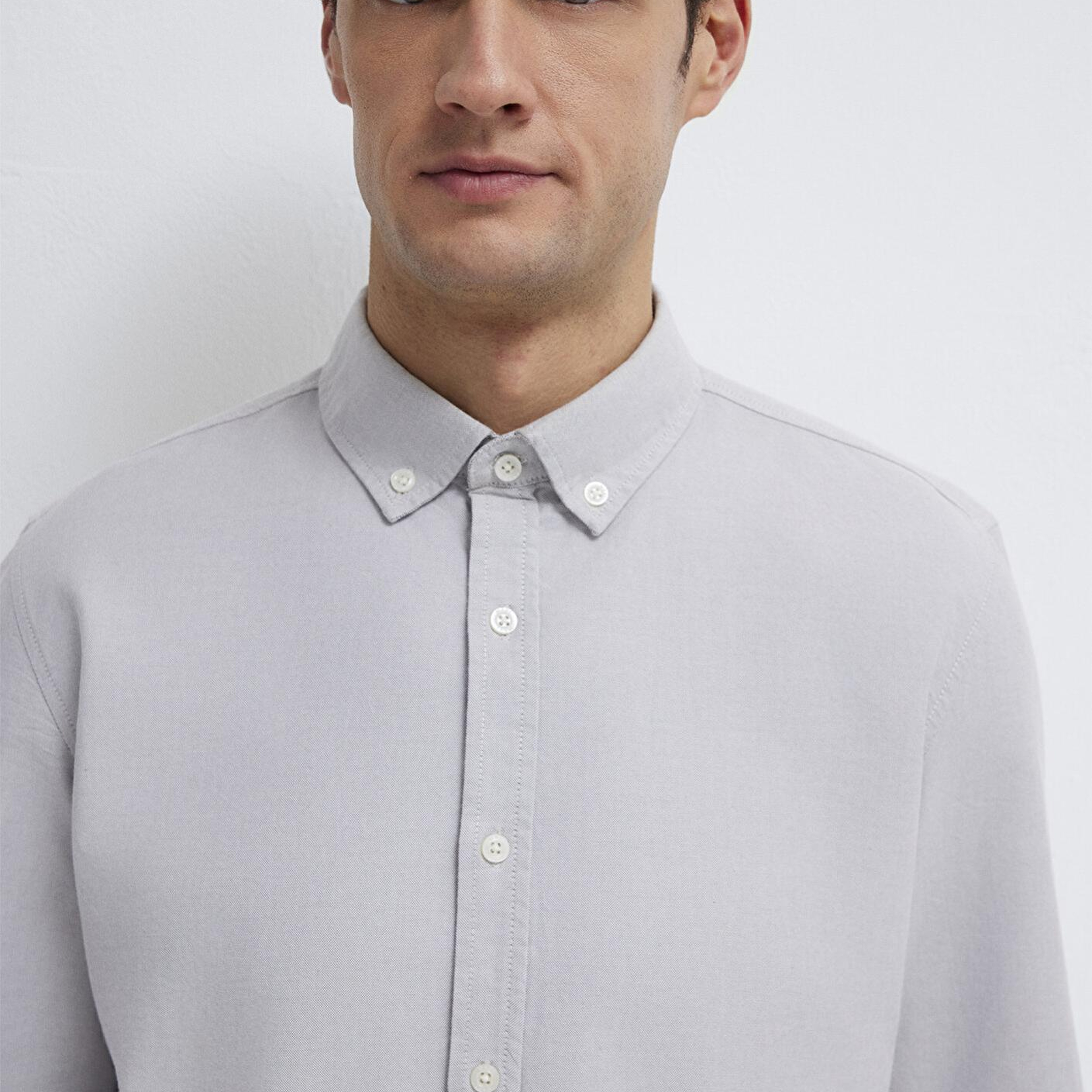 Mavi Gri Gömlek Regular Fit / Normal Kesim 0211199-70086