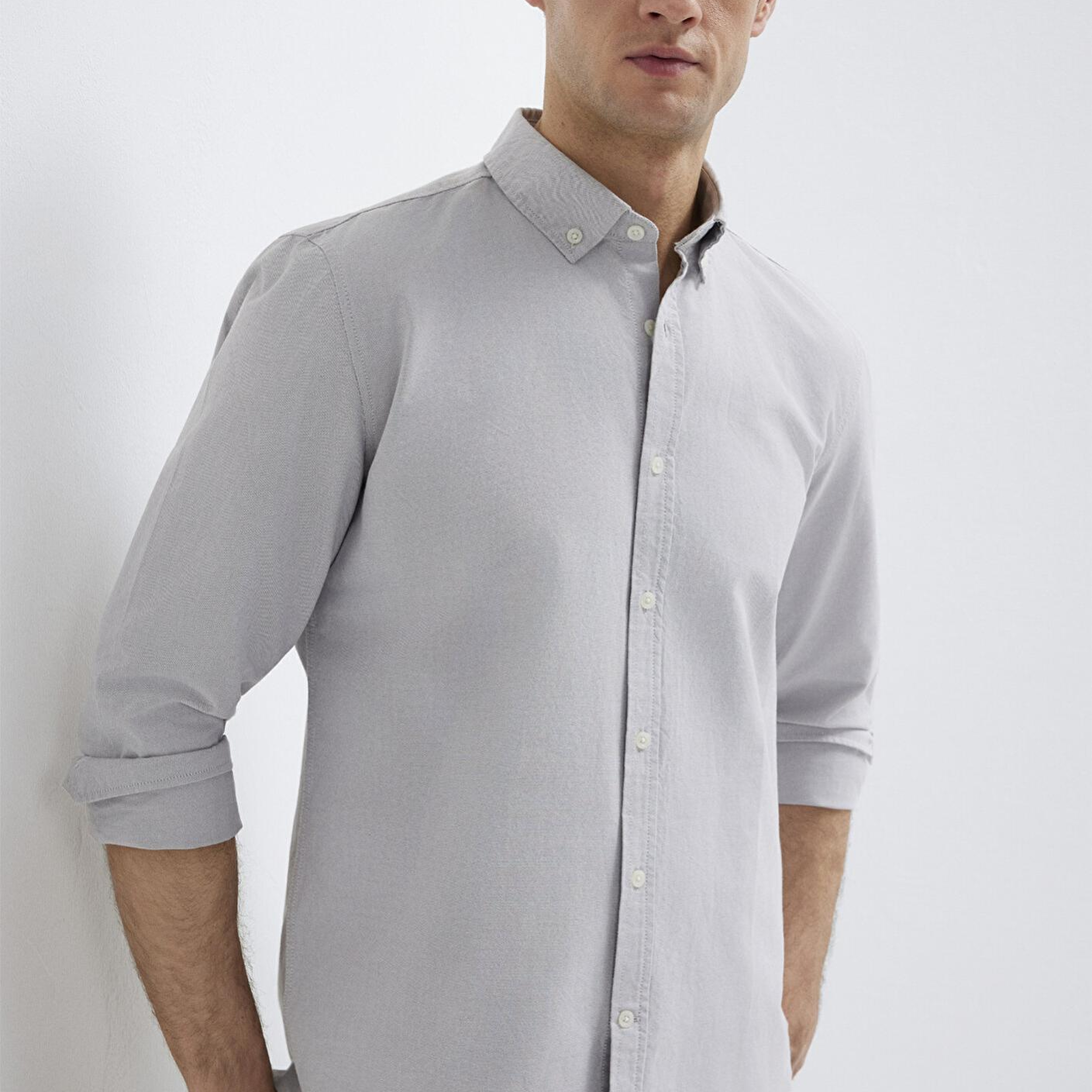 Mavi Gri Gömlek Regular Fit / Normal Kesim 0211199-70086