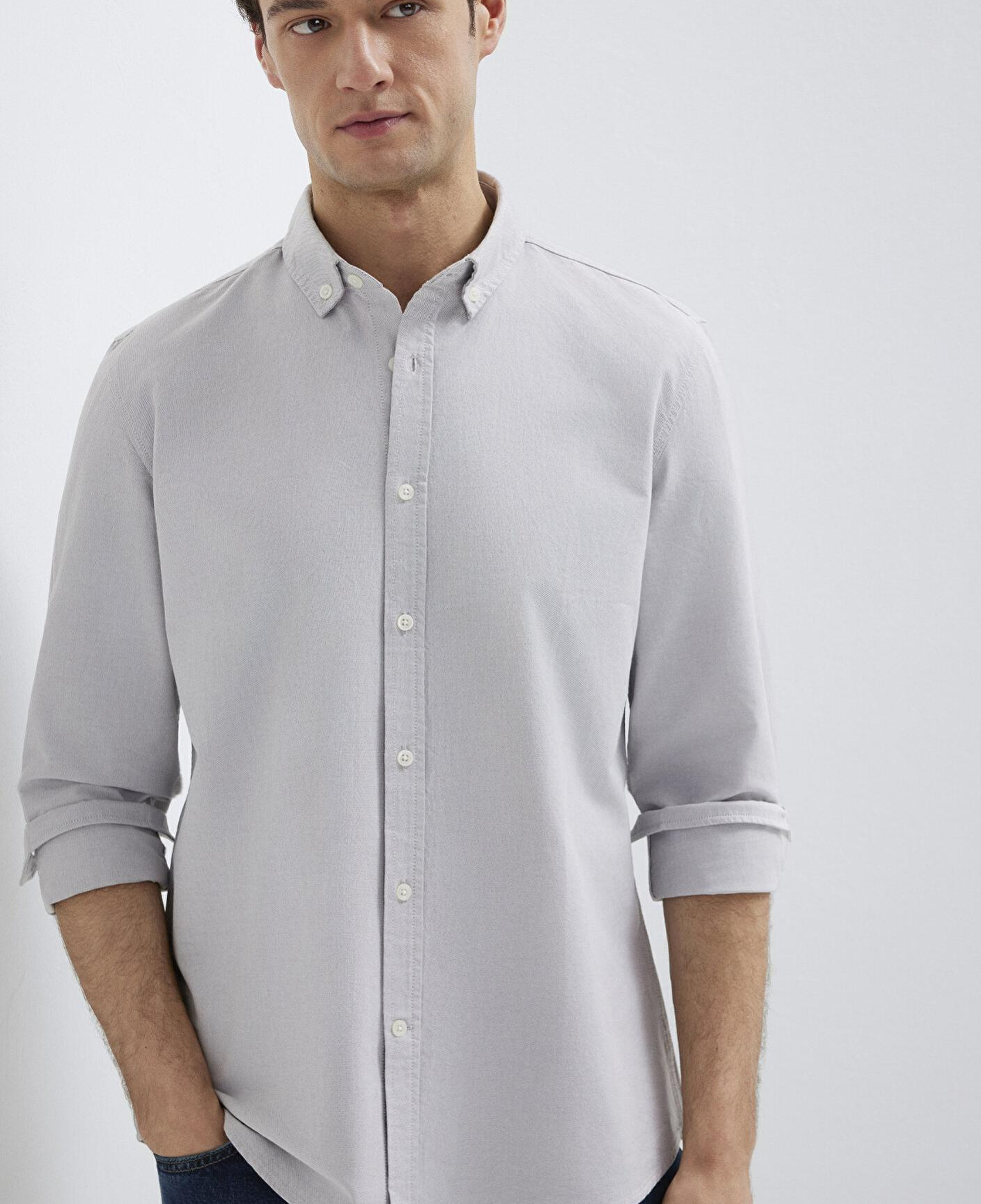 Mavi Gri Gömlek Regular Fit / Normal Kesim 0211199-70086