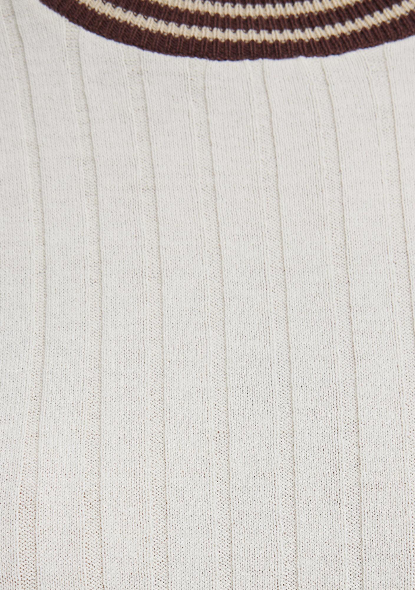 Mavi Ekru Triko Fitted / Vücuda Oturan Kesim 1710843-70048