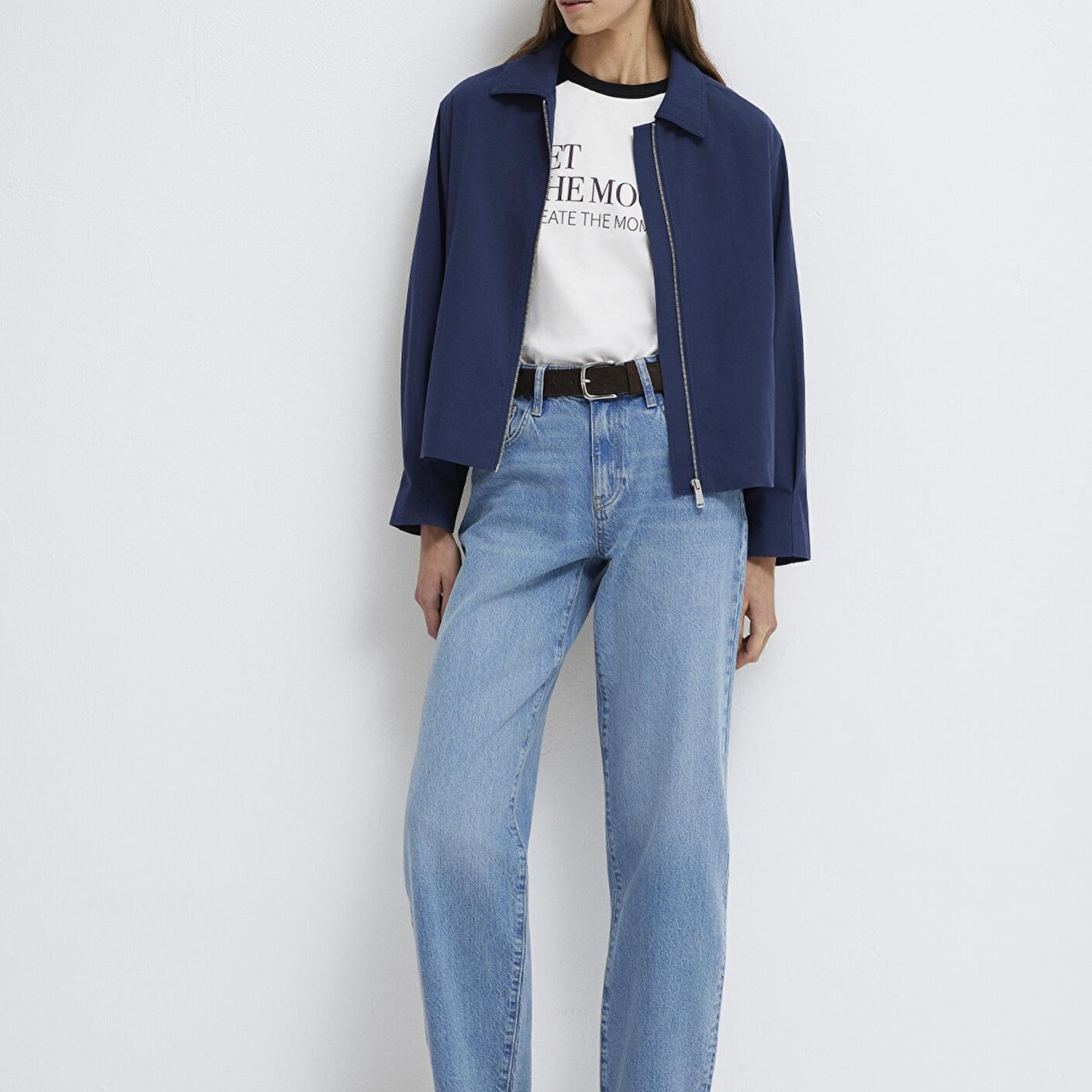 Mavi Lacivert Ceket Oversize / Geniş Kesim 1110821-70497