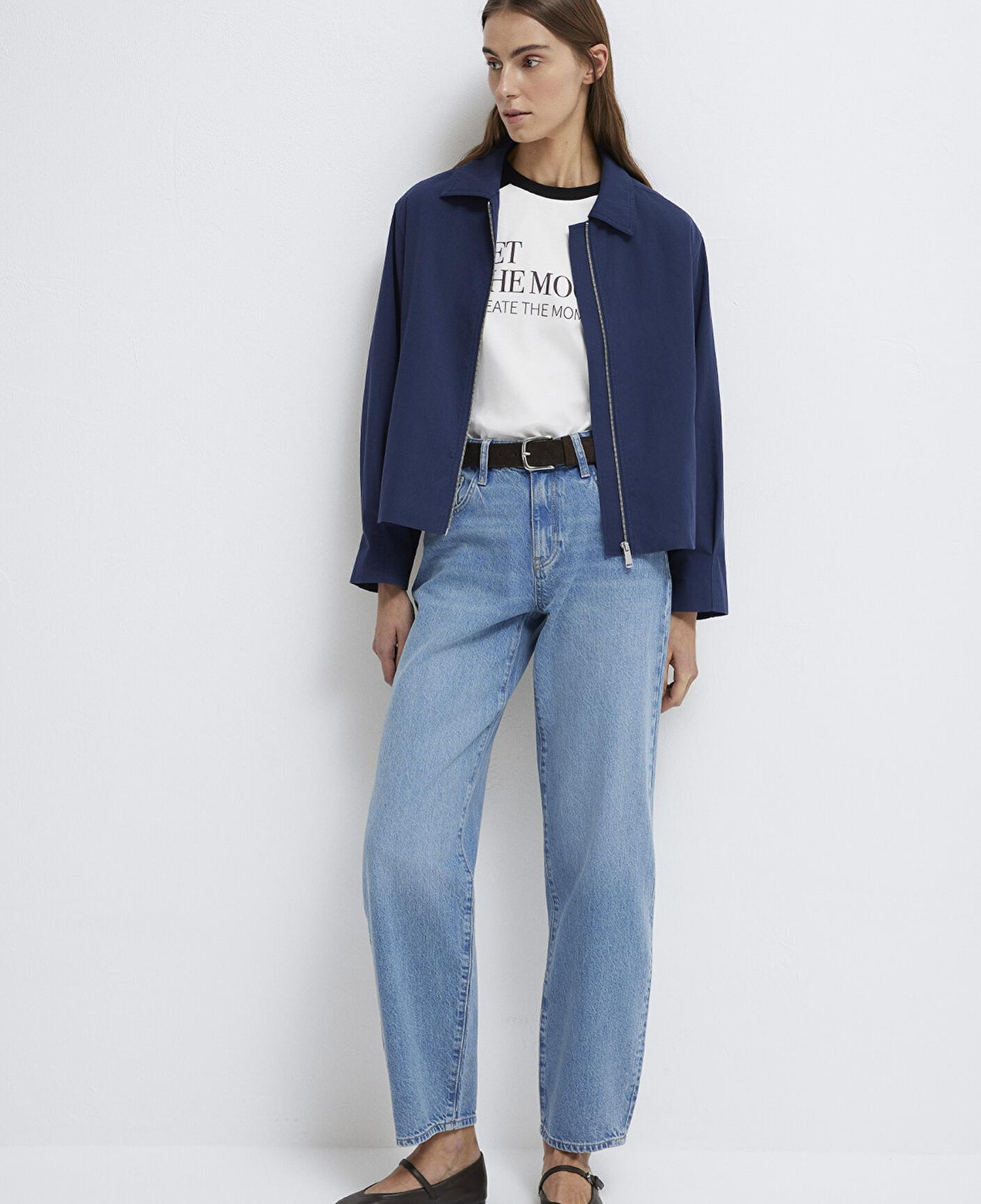 Mavi Lacivert Ceket Oversize / Geniş Kesim 1110821-70497