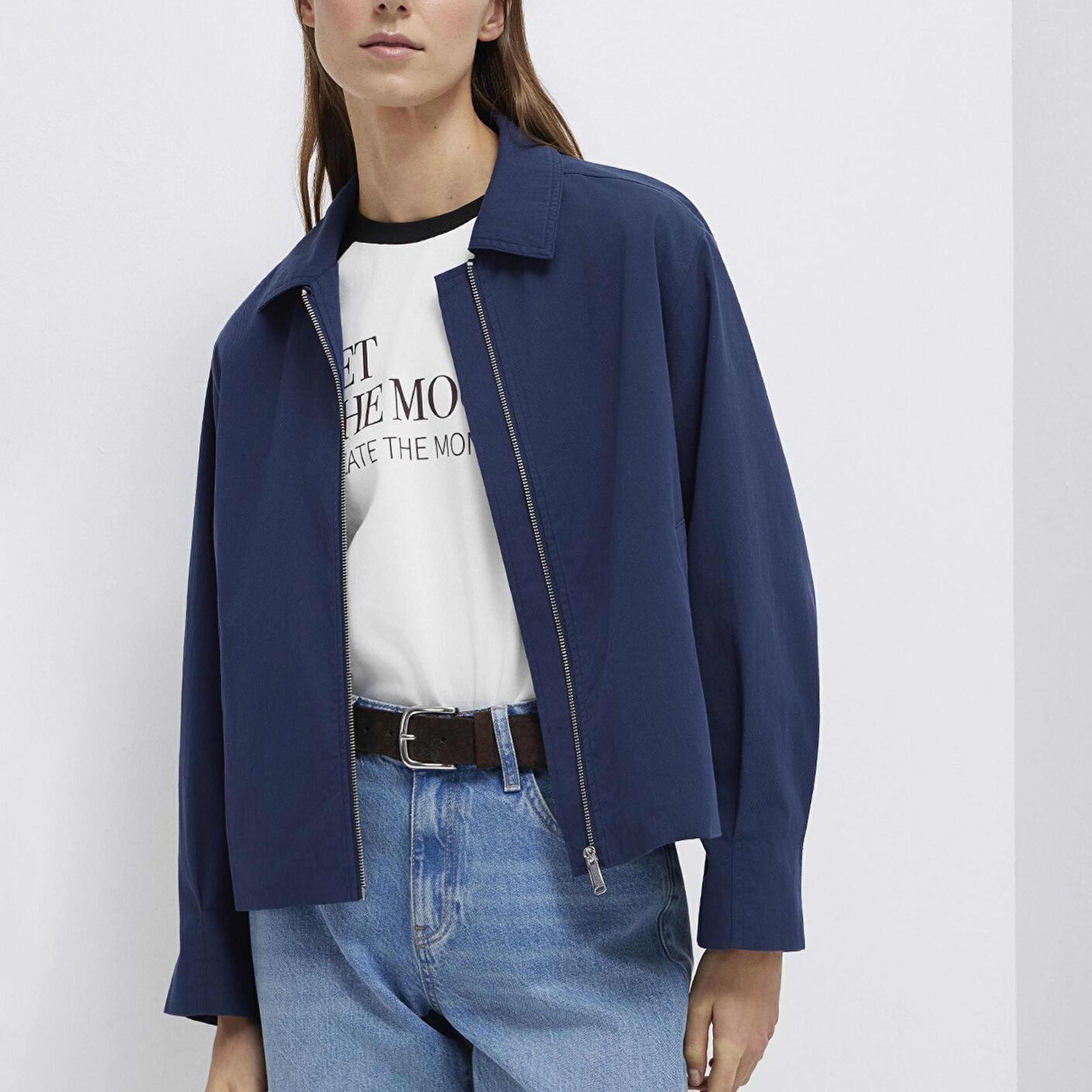 Mavi Lacivert Ceket Oversize / Geniş Kesim 1110821-70497