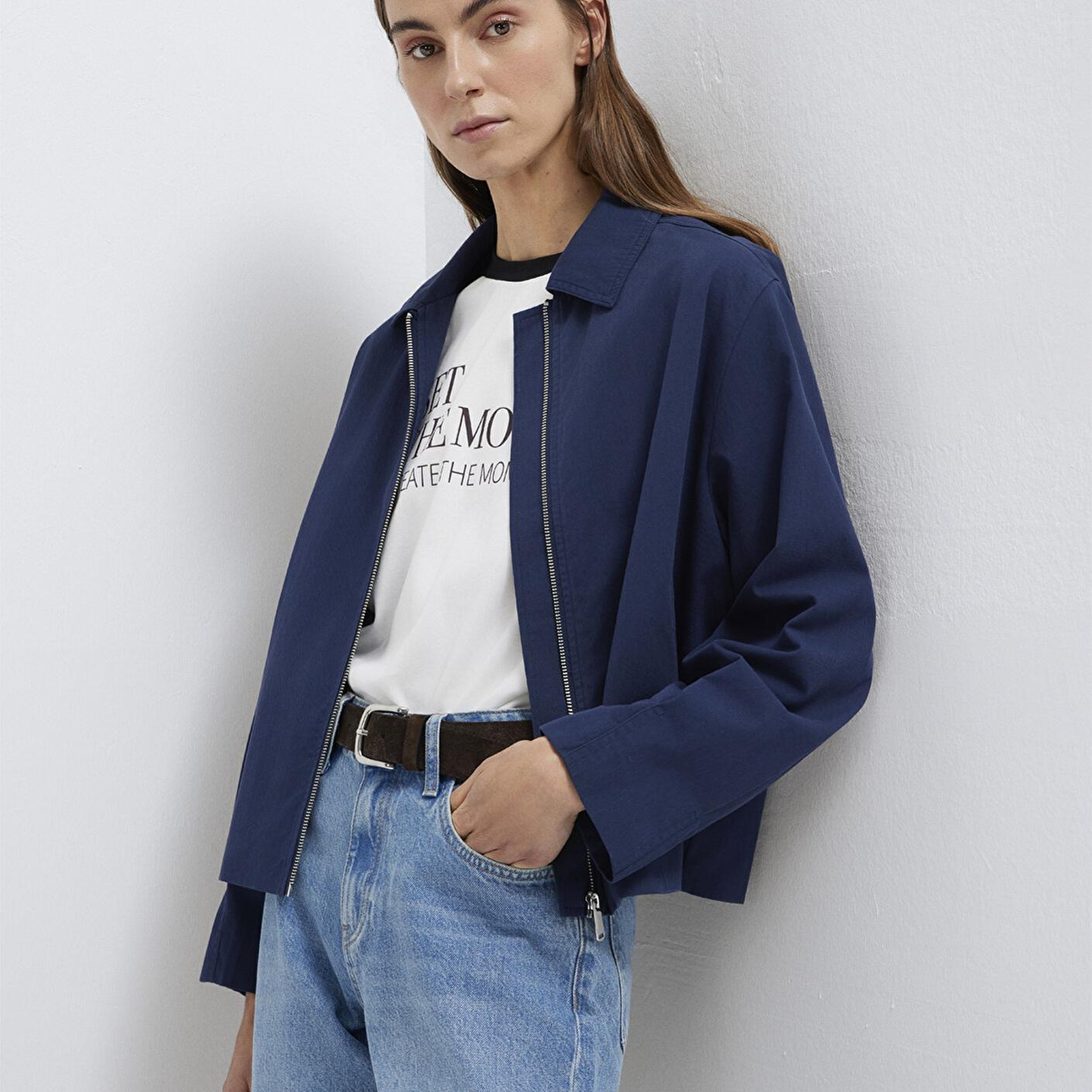 Mavi Lacivert Ceket Oversize / Geniş Kesim 1110821-70497