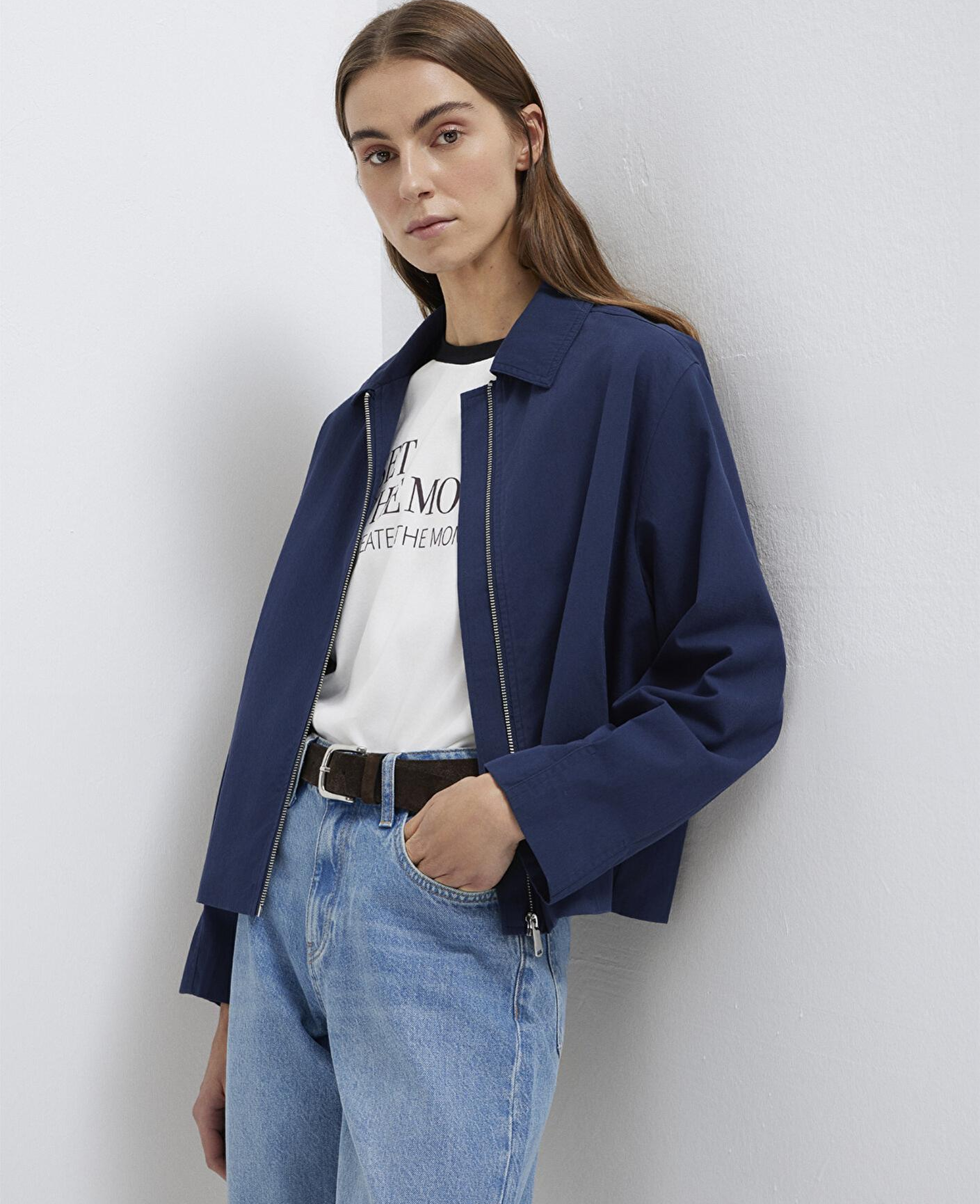 Mavi Lacivert Ceket Oversize / Geniş Kesim 1110821-70497