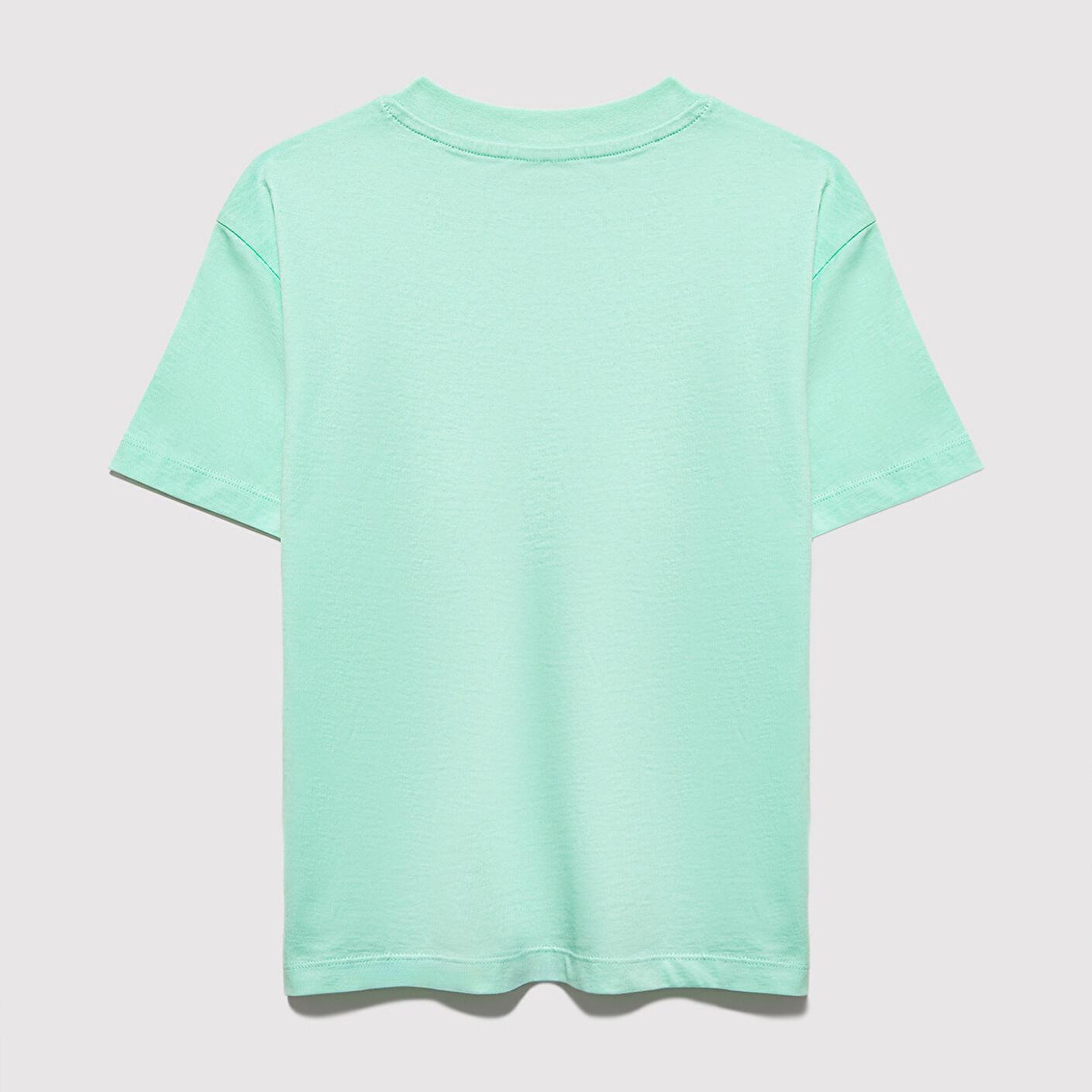 Mavi Mavi Logo Baskılı Yeşil Tişört Loose Fit / Bol Rahat Kesim 7610386-71643