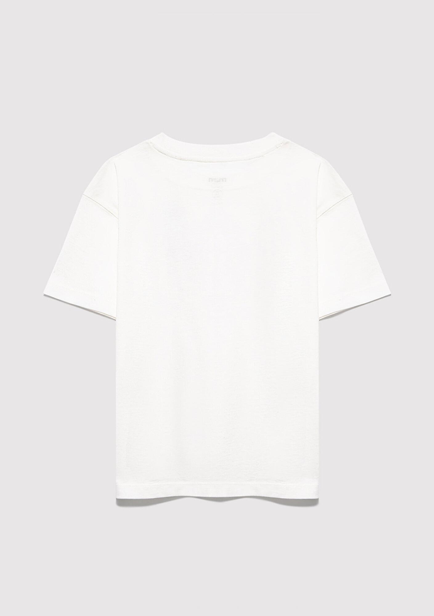 Mavi Mavi Logo Baskılı Ekru Tişört Loose Fit / Bol Rahat Kesim 7610386-70057