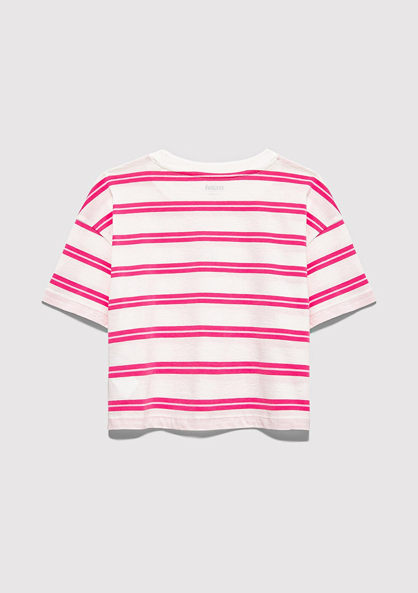 Mavi Mavi Logo Baskılı Ekru Tişört Loose Fit / Bol Rahat Kesim 7610387-91358