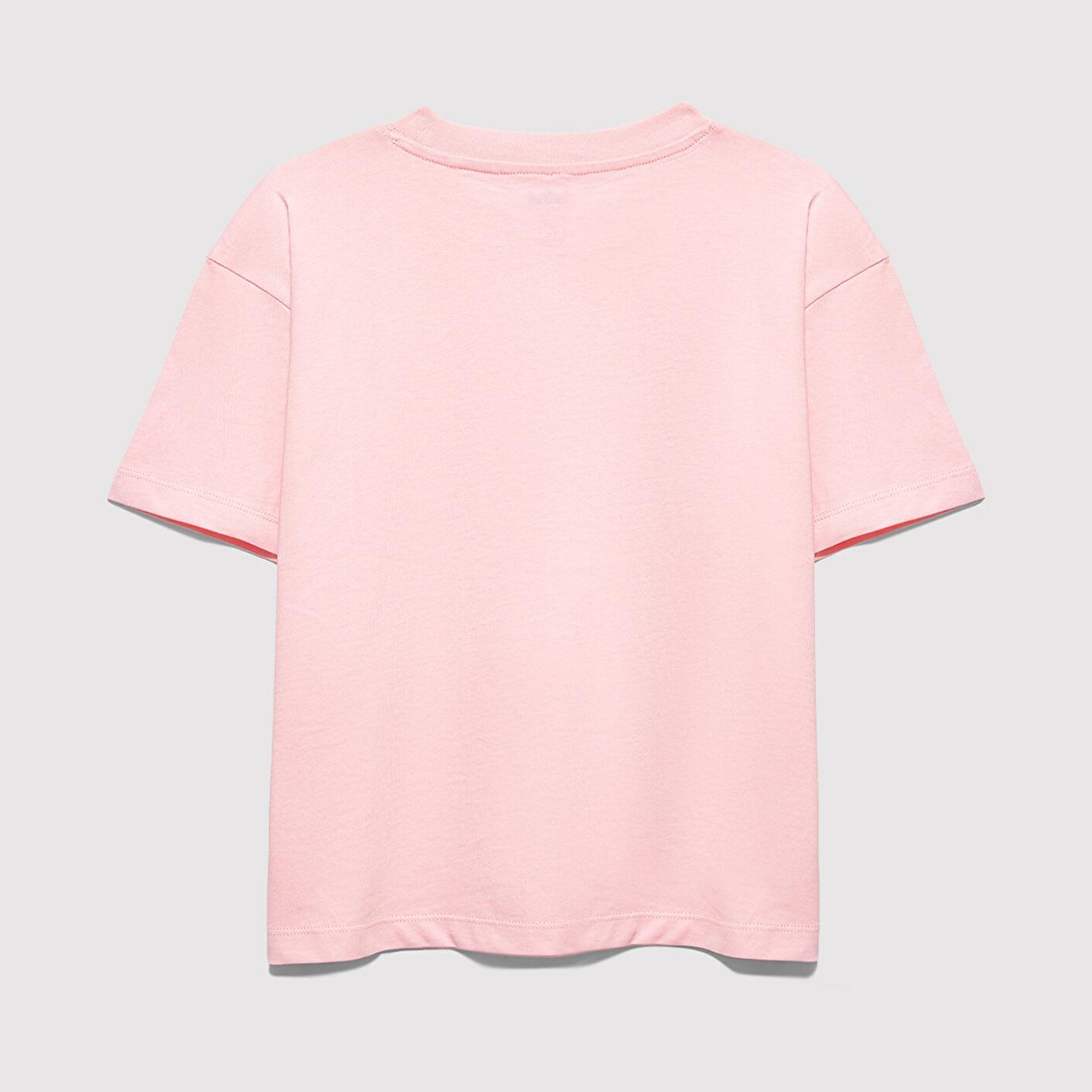 Mavi Mavi Logo Baskılı Pembe Tişört Loose Fit / Bol Rahat Kesim 7610386-71007