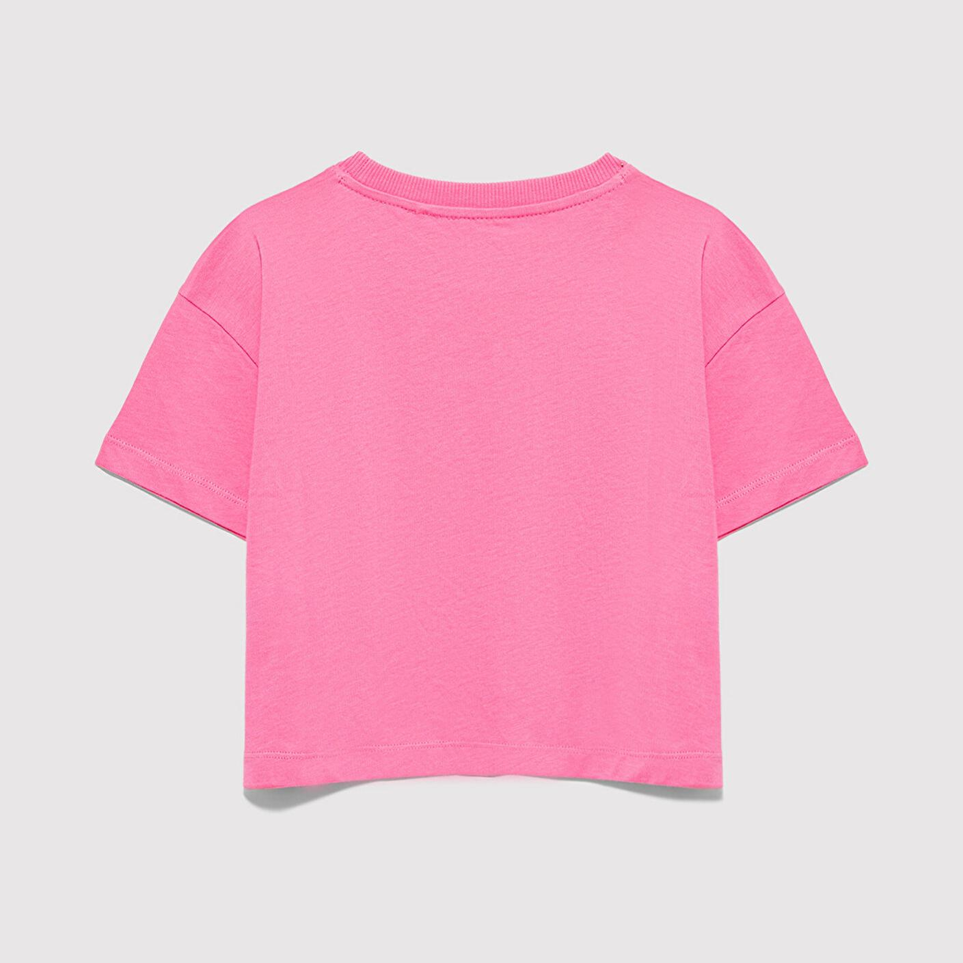 Mavi Mavi Logo Baskılı Pembe Tişört Loose Fit / Bol Rahat Kesim 7610181-91355