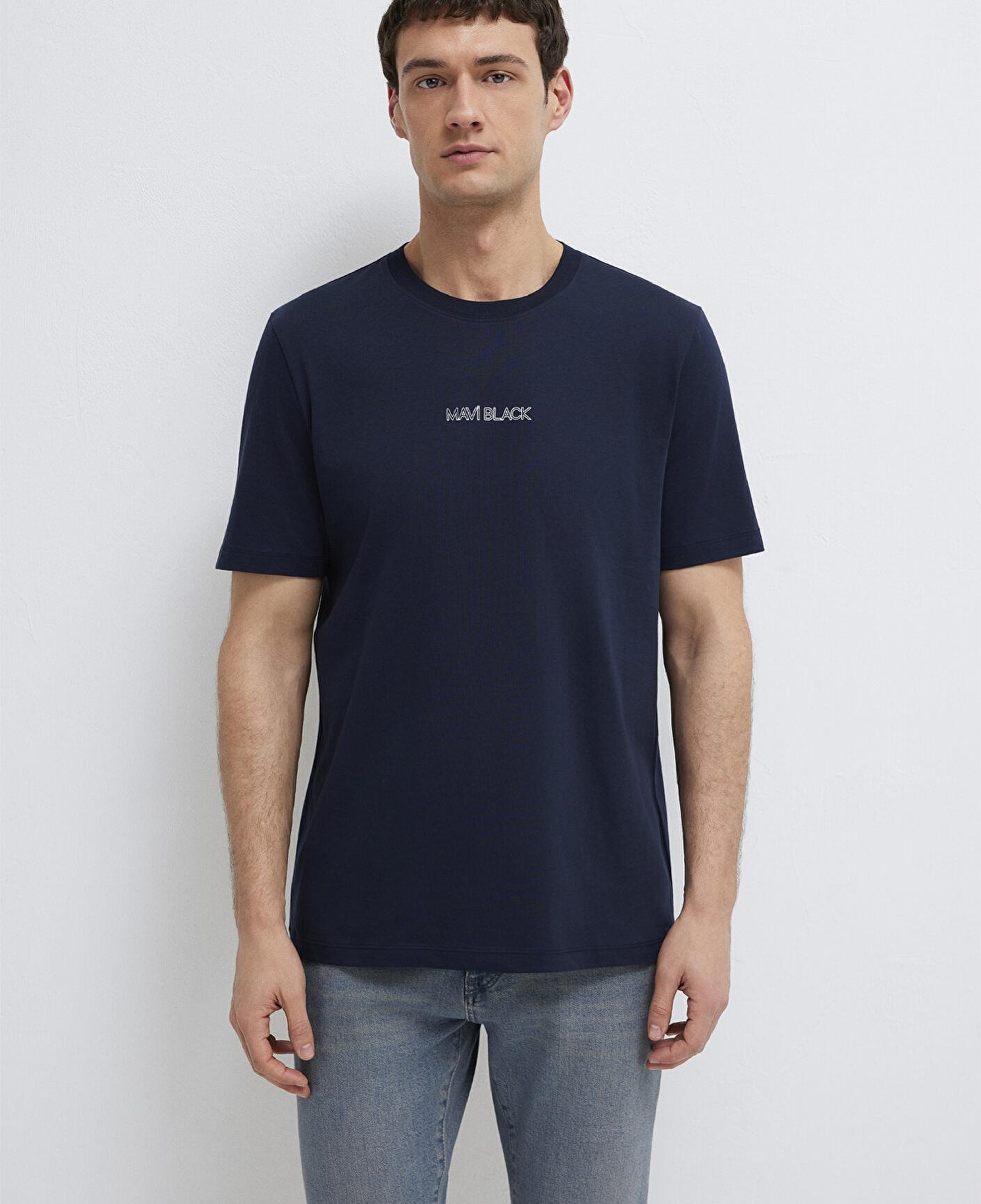Mavi Mavi Black Lacivert Tişört Regular Fit / Normal Kesim 0613135-86623