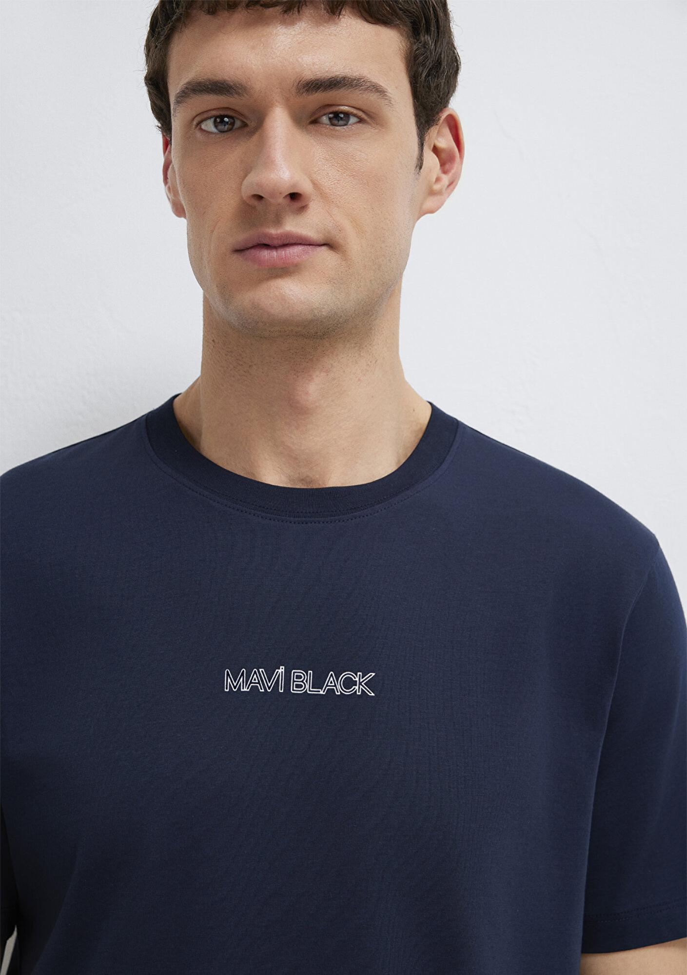 Mavi Mavi Black Lacivert Tişört Regular Fit / Normal Kesim 0613135-86623