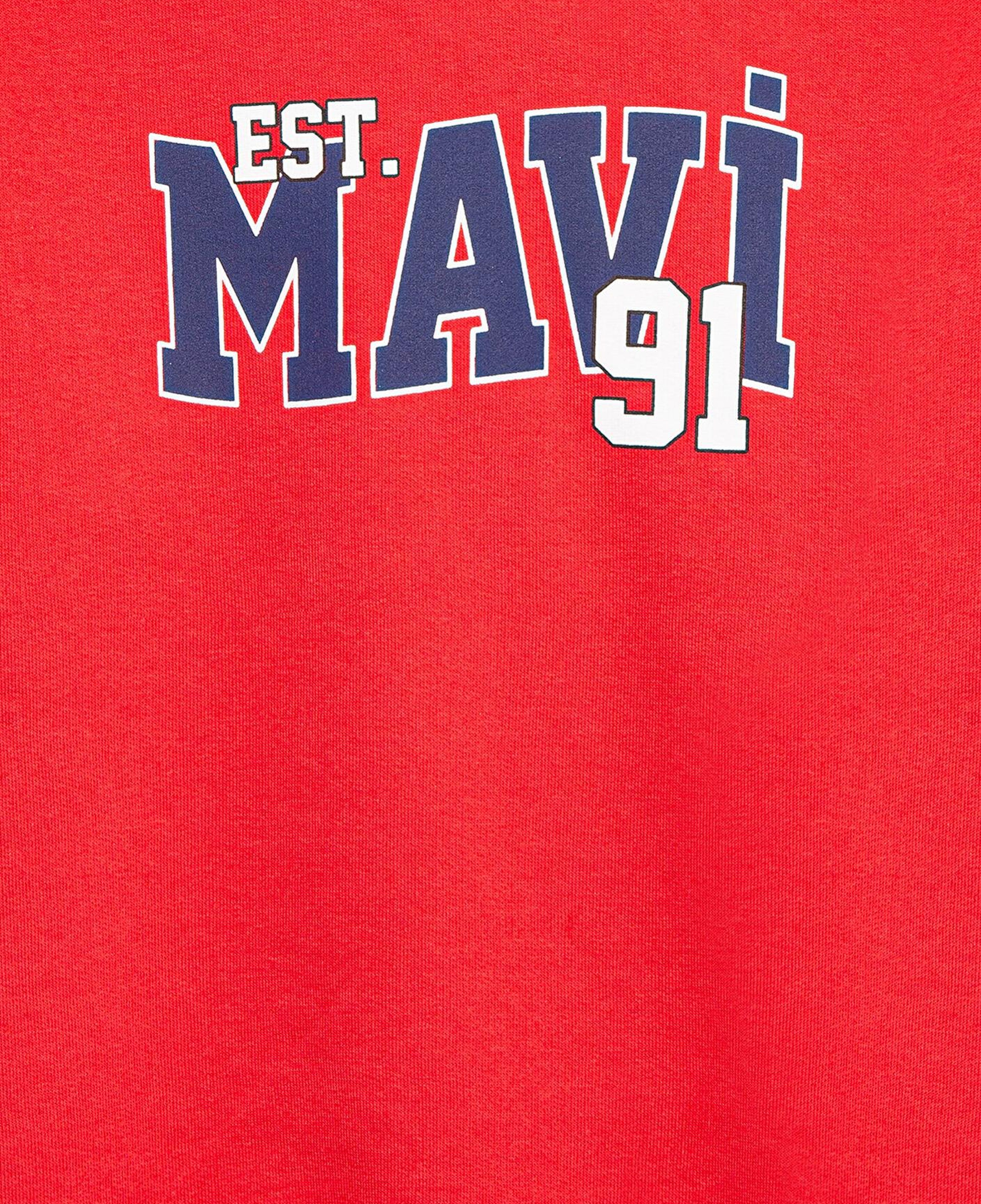 Mavi Mavi Baskılı Kırmızı Sweatshirt 6S10139-70478