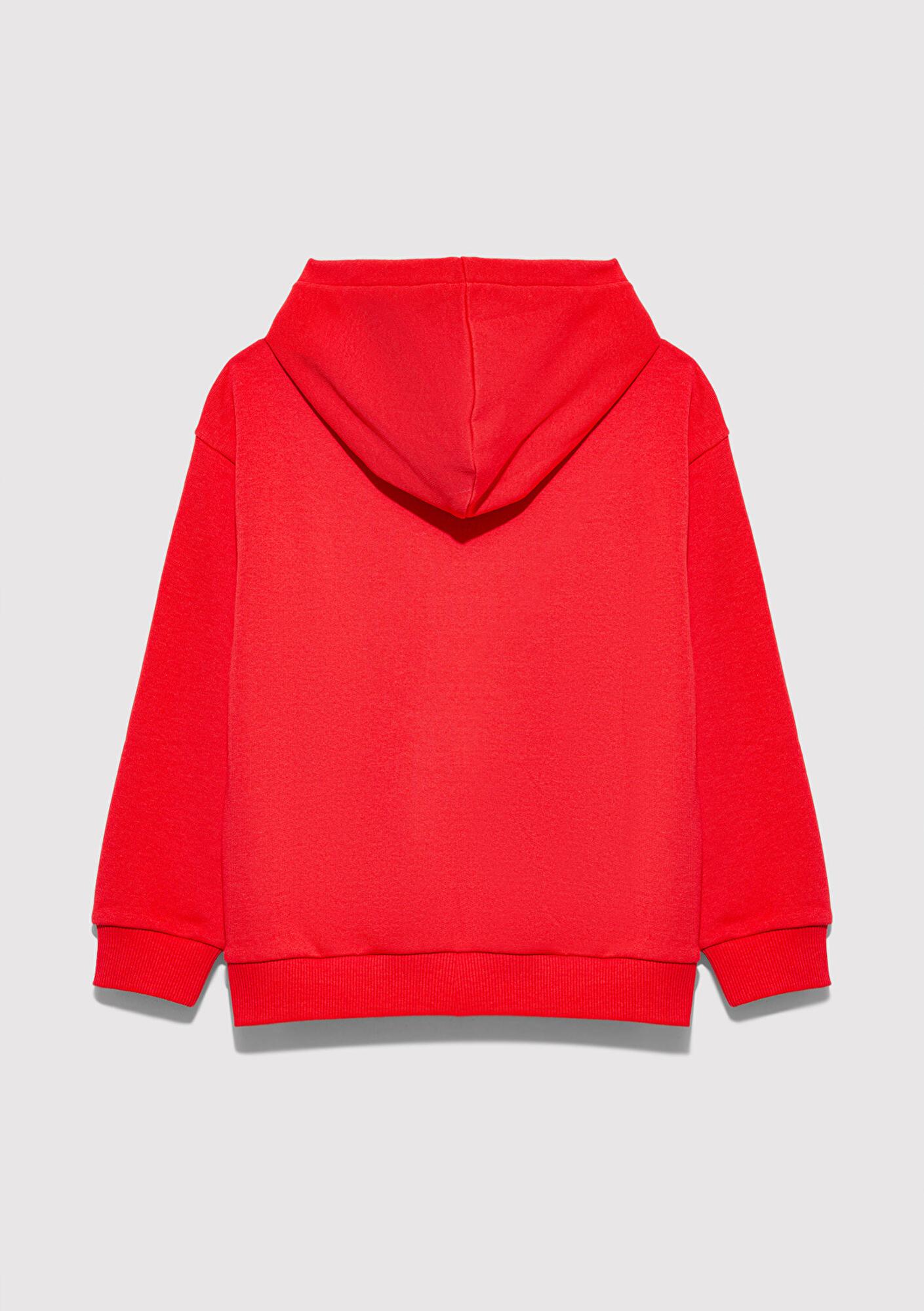 Mavi Mavi Baskılı Kırmızı Sweatshirt 6S10139-70478