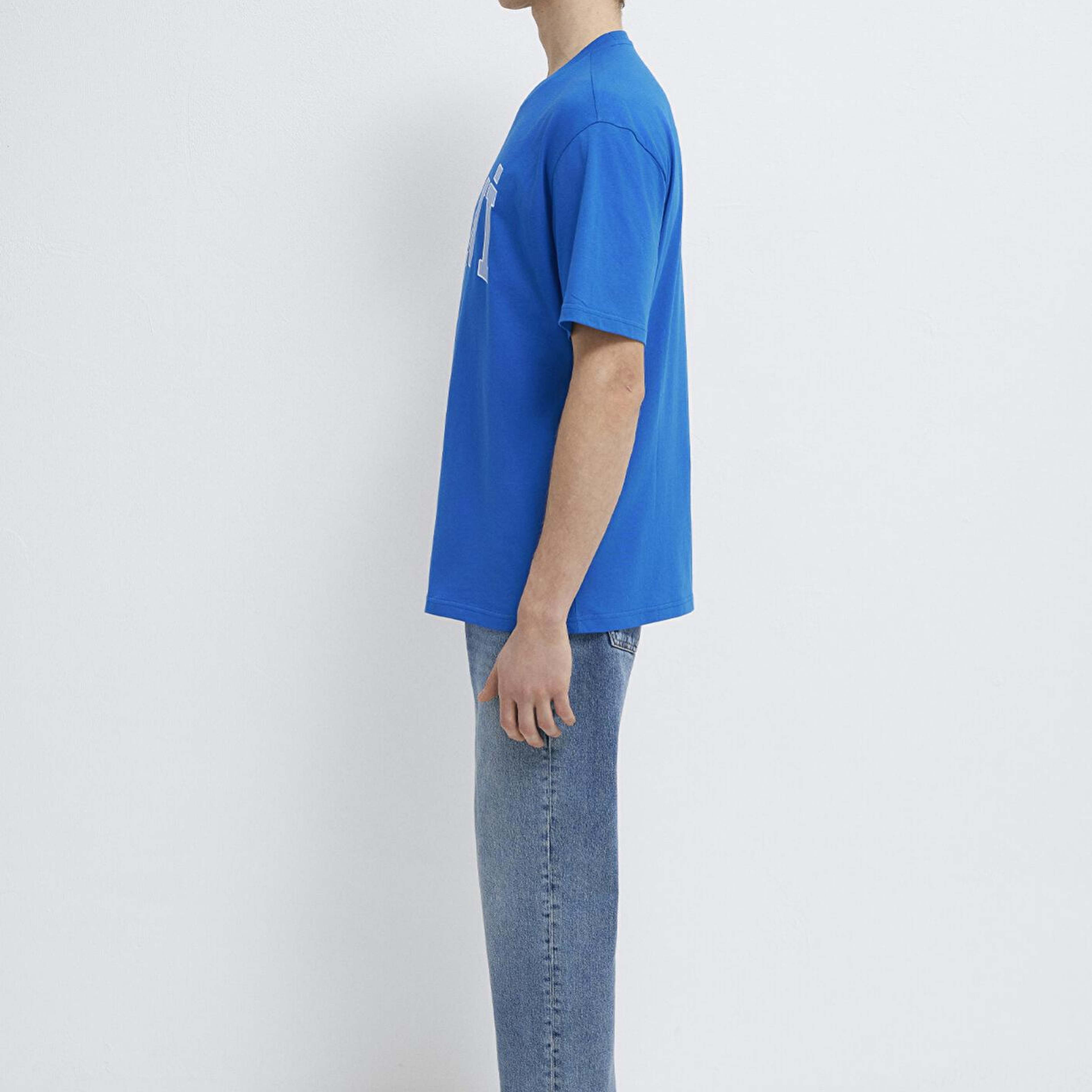 Mavi Mavi Logo Baskılı Mavi Tişört Loose Fit / Bol Rahat Kesim 0611711-81330