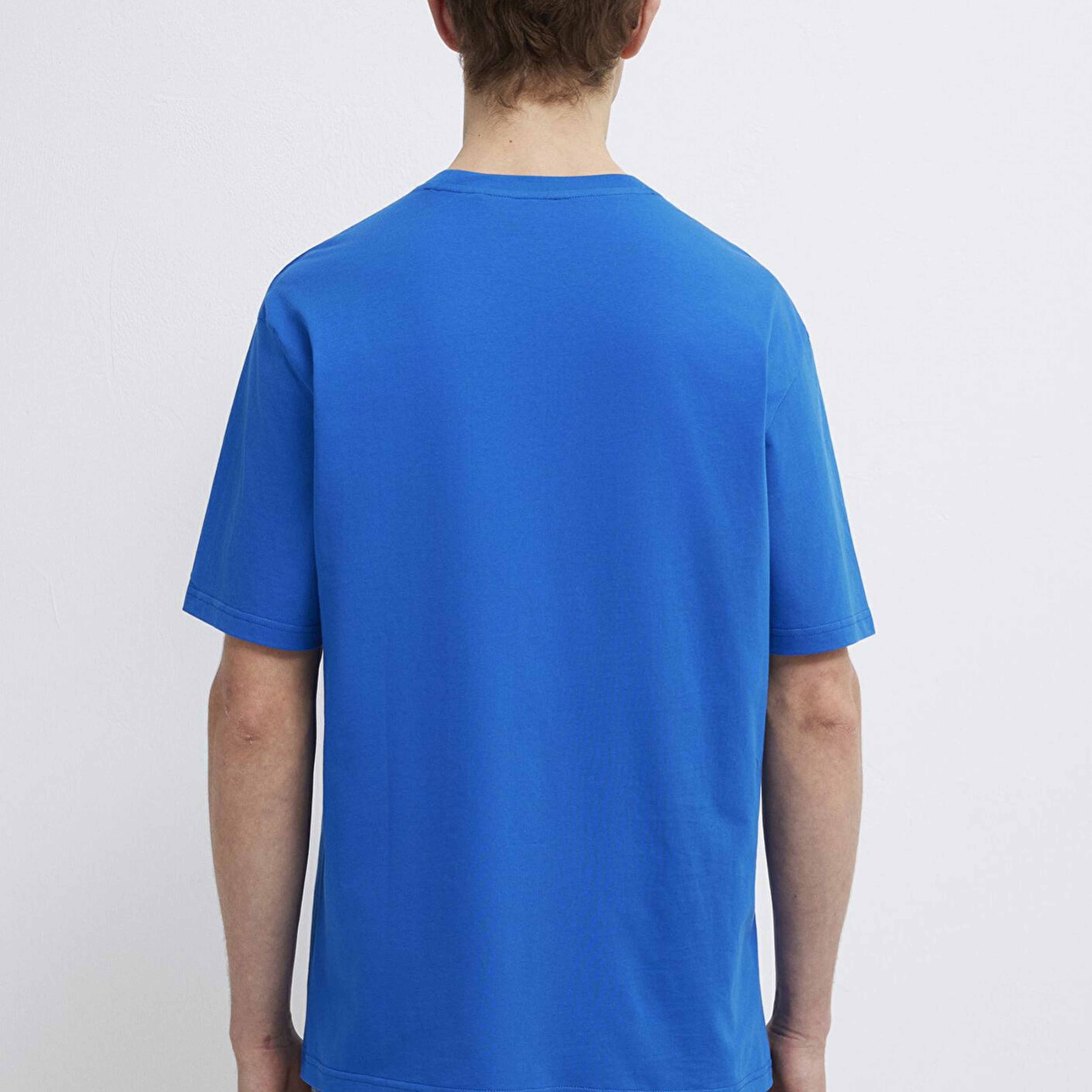 Mavi Mavi Logo Baskılı Mavi Tişört Loose Fit / Bol Rahat Kesim 0611711-81330