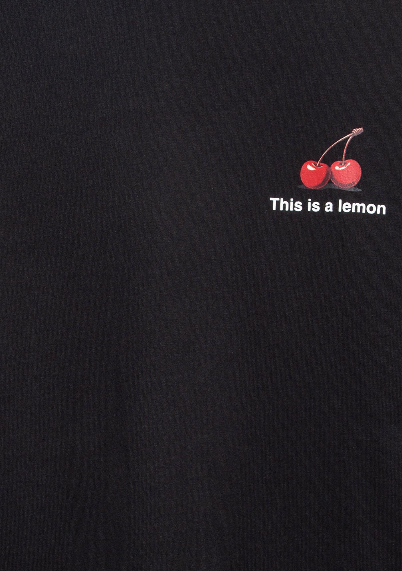 Mavi This Is A Lemon Sırt Baskılı Siyah Tişört Oversize / Geniş Kesim 0613255-71379