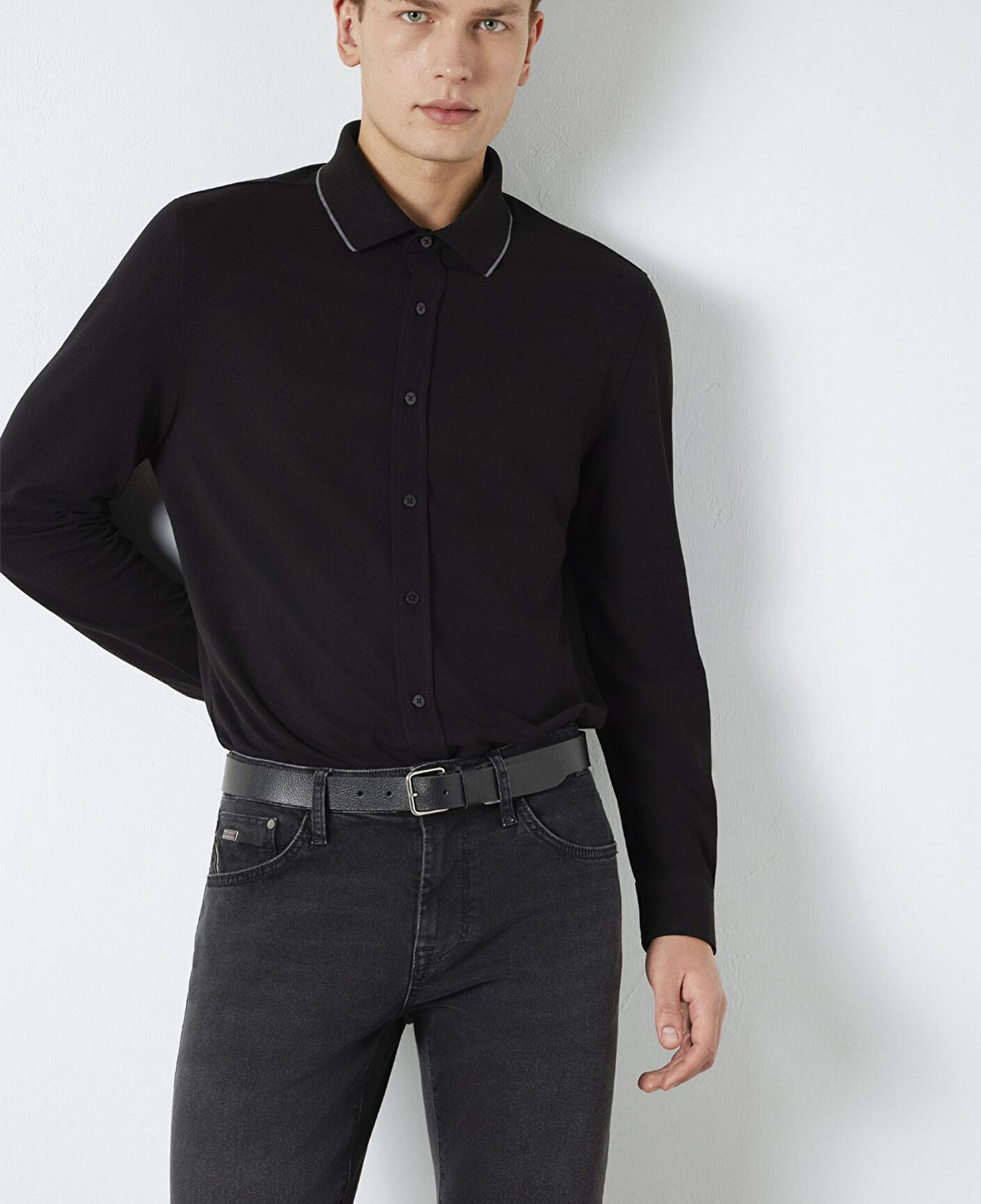 Mavi Mavi Black Siyah Gömlek Slim Fit / Dar Kesim 0211867-900