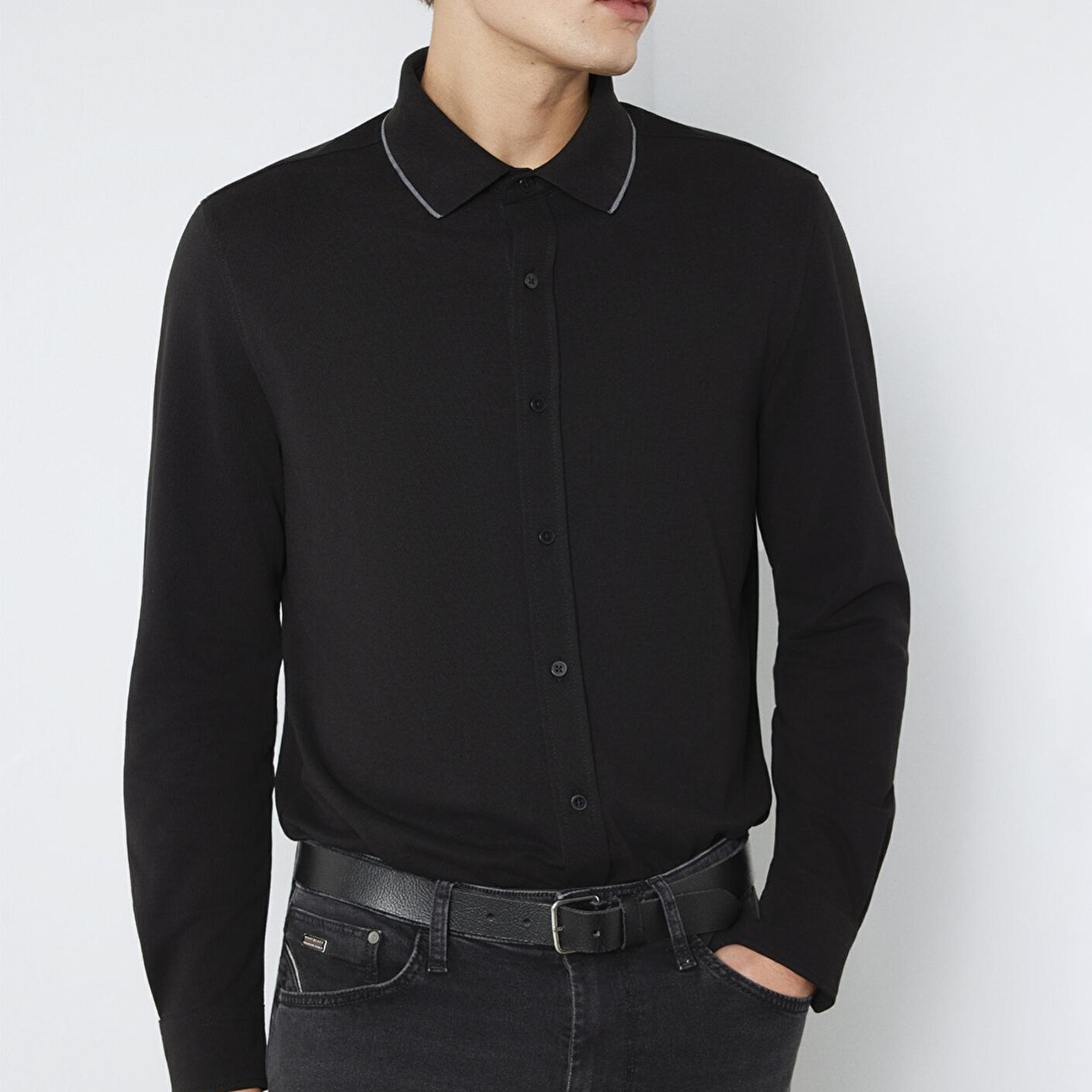 Mavi Mavi Black Siyah Gömlek Slim Fit / Dar Kesim 0211867-900