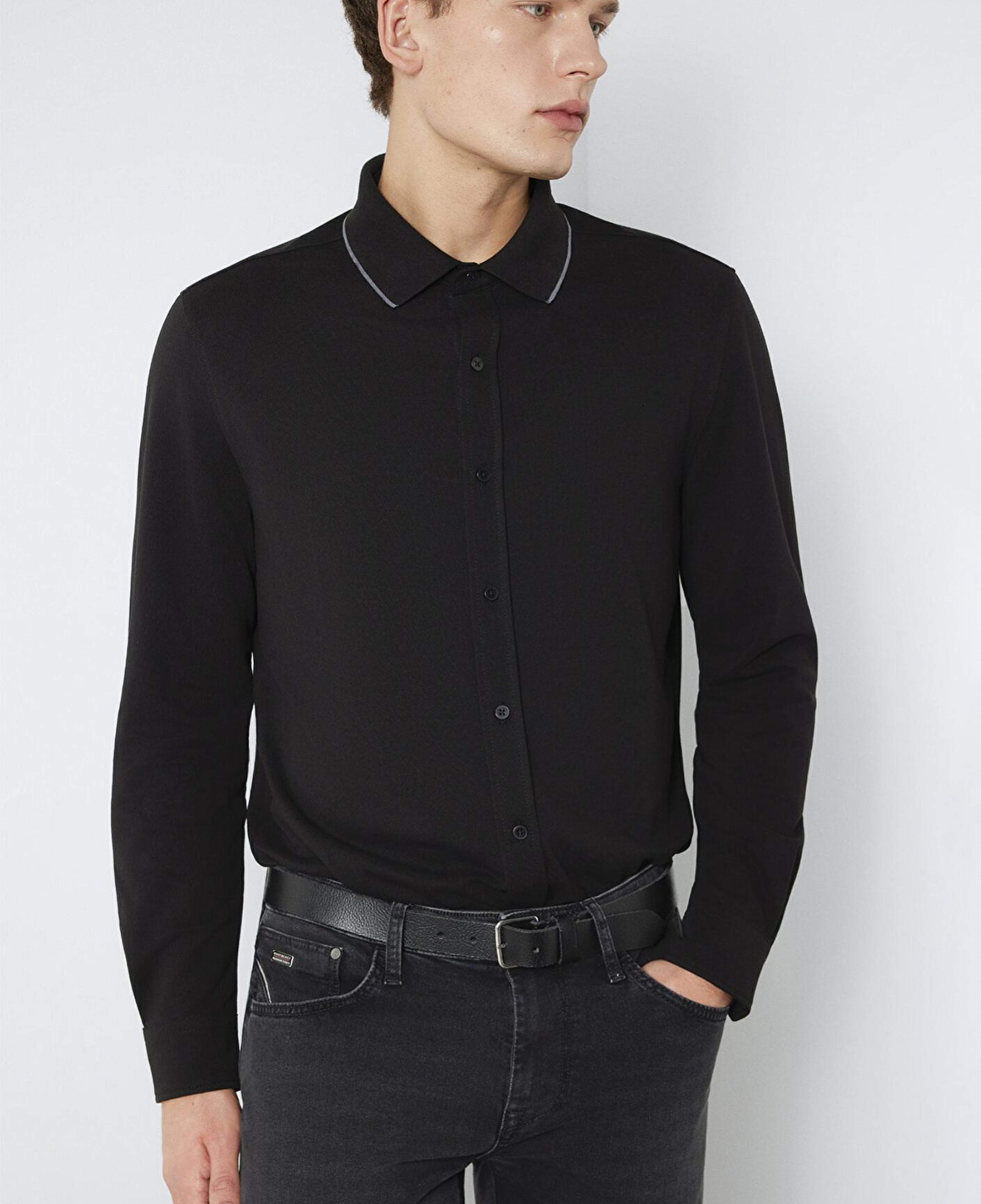 Mavi Mavi Black Siyah Gömlek Slim Fit / Dar Kesim 0211867-900