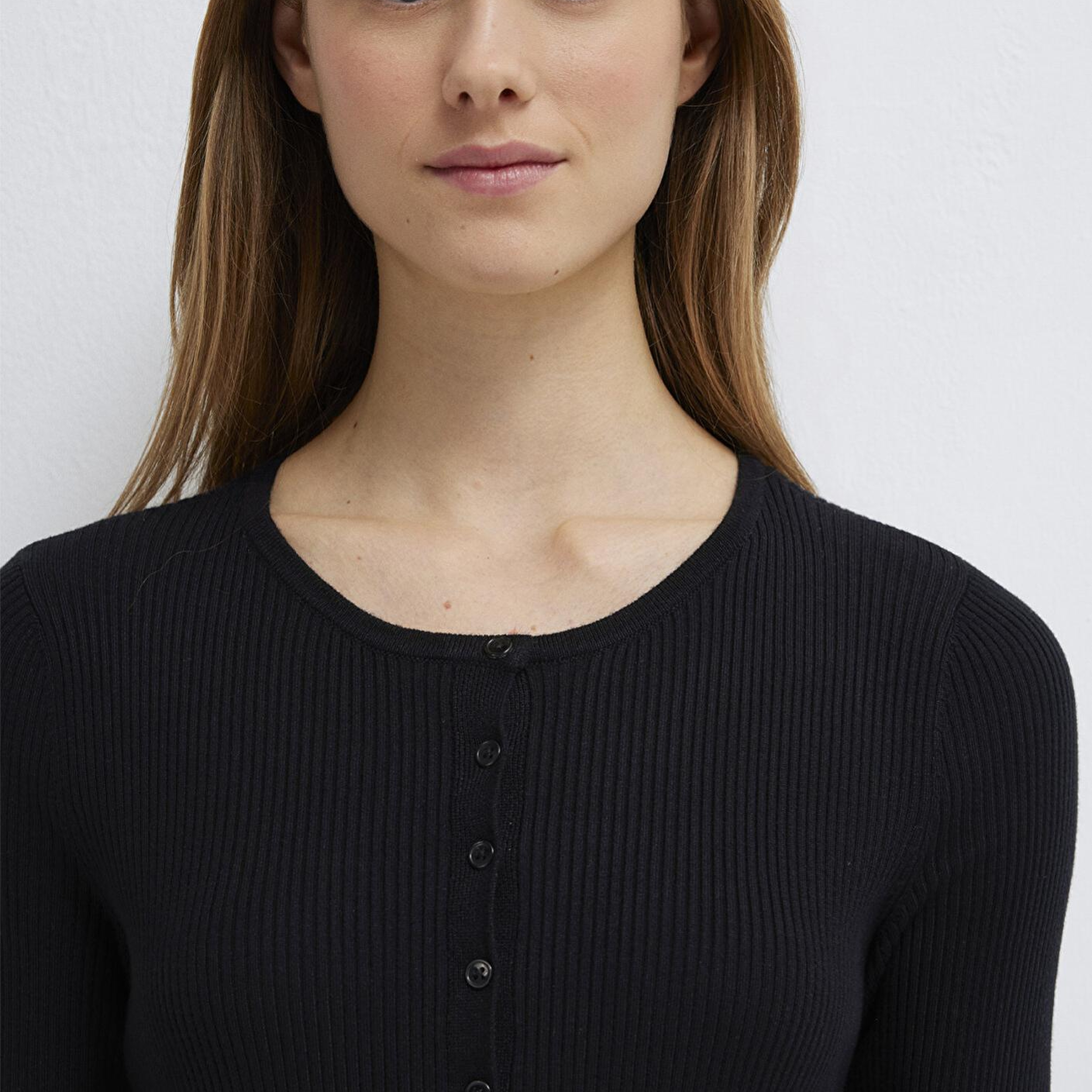 Mavi Siyah Hırka Fitted / Vücuda Oturan Kesim 1710846-900