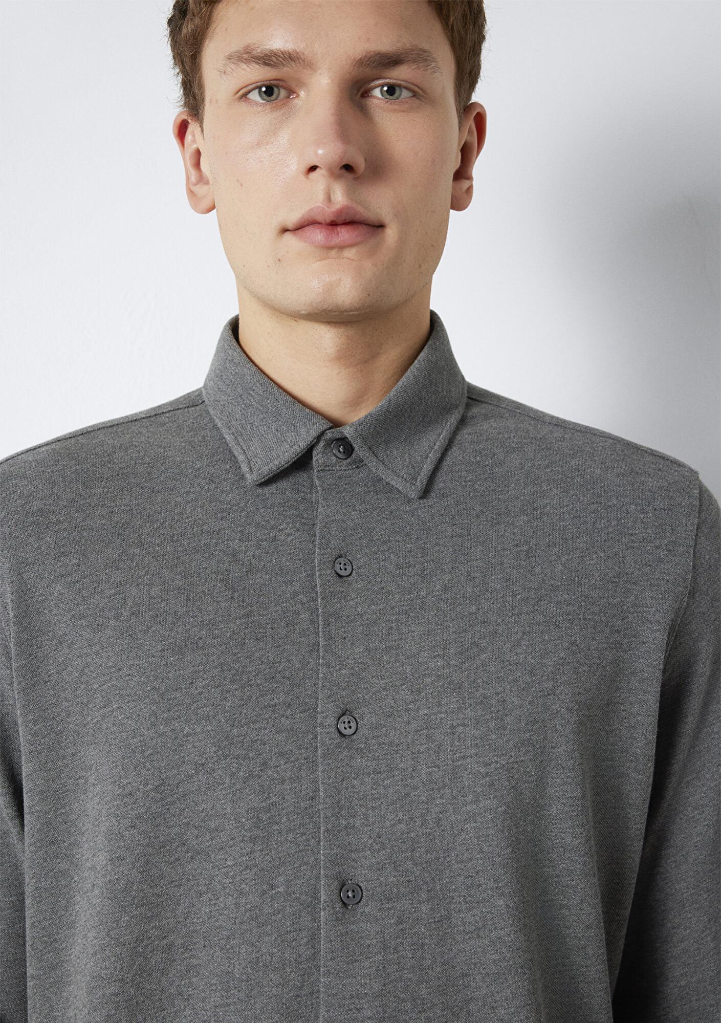 Mavi Mavi Black Antrasit Gömlek Regular Fit / Normal Kesim 0211863-80024