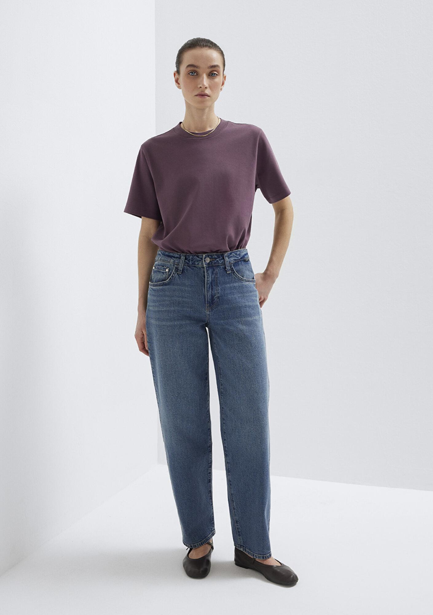 Mavi Leila Premium Blue Gölgeli Koyu Mavi Jean Pantolon 1010600-A1572
