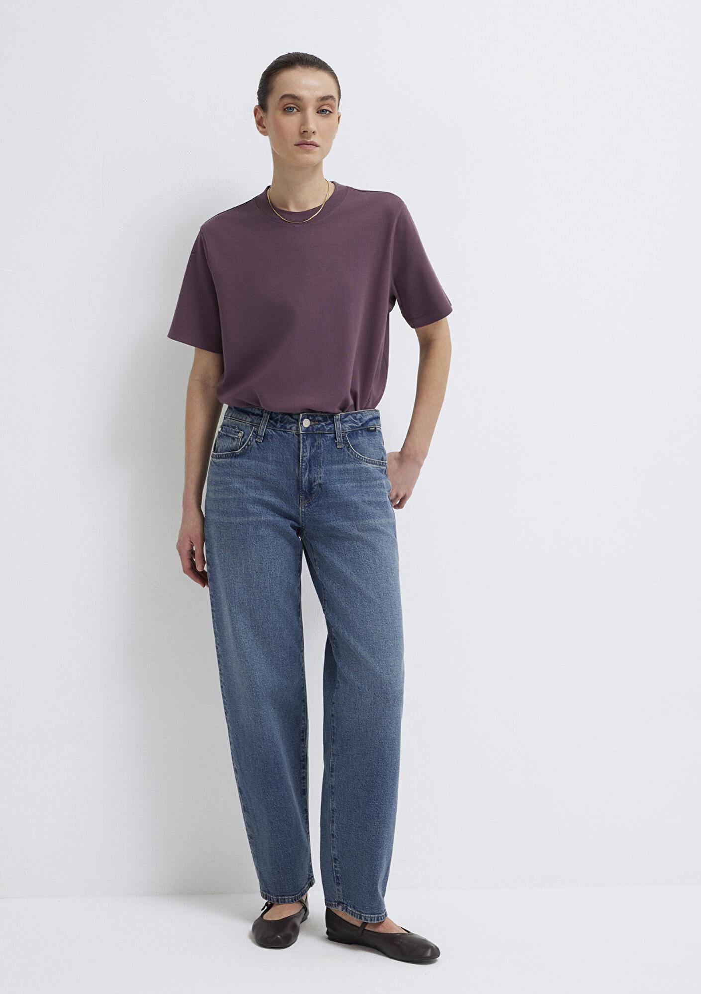 Mavi Leila Premium Blue Gölgeli Koyu Mavi Jean Pantolon 1010600-A1572