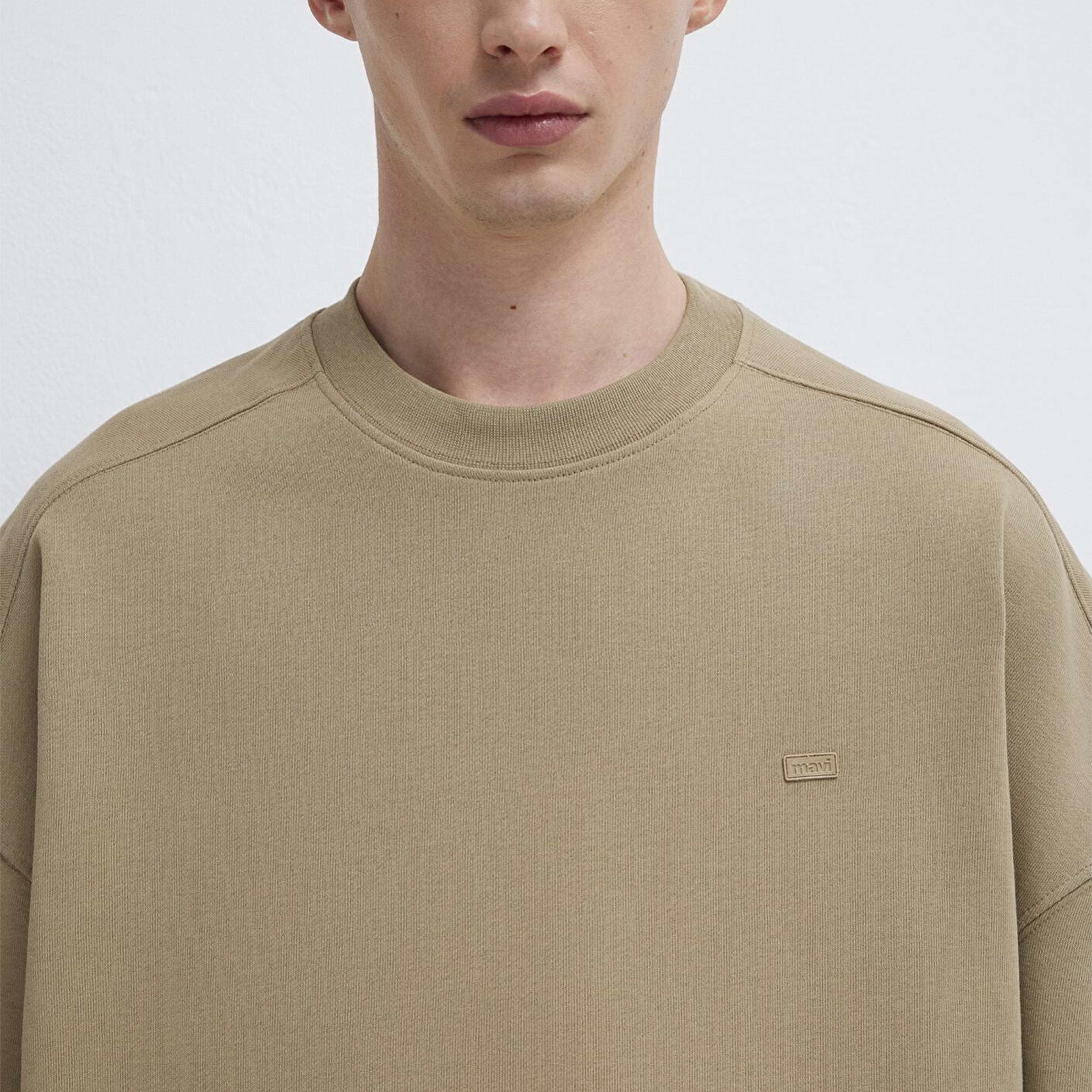 Mavi Bisiklet Yaka Kahverengi Sweatshirt 0S10550-70362