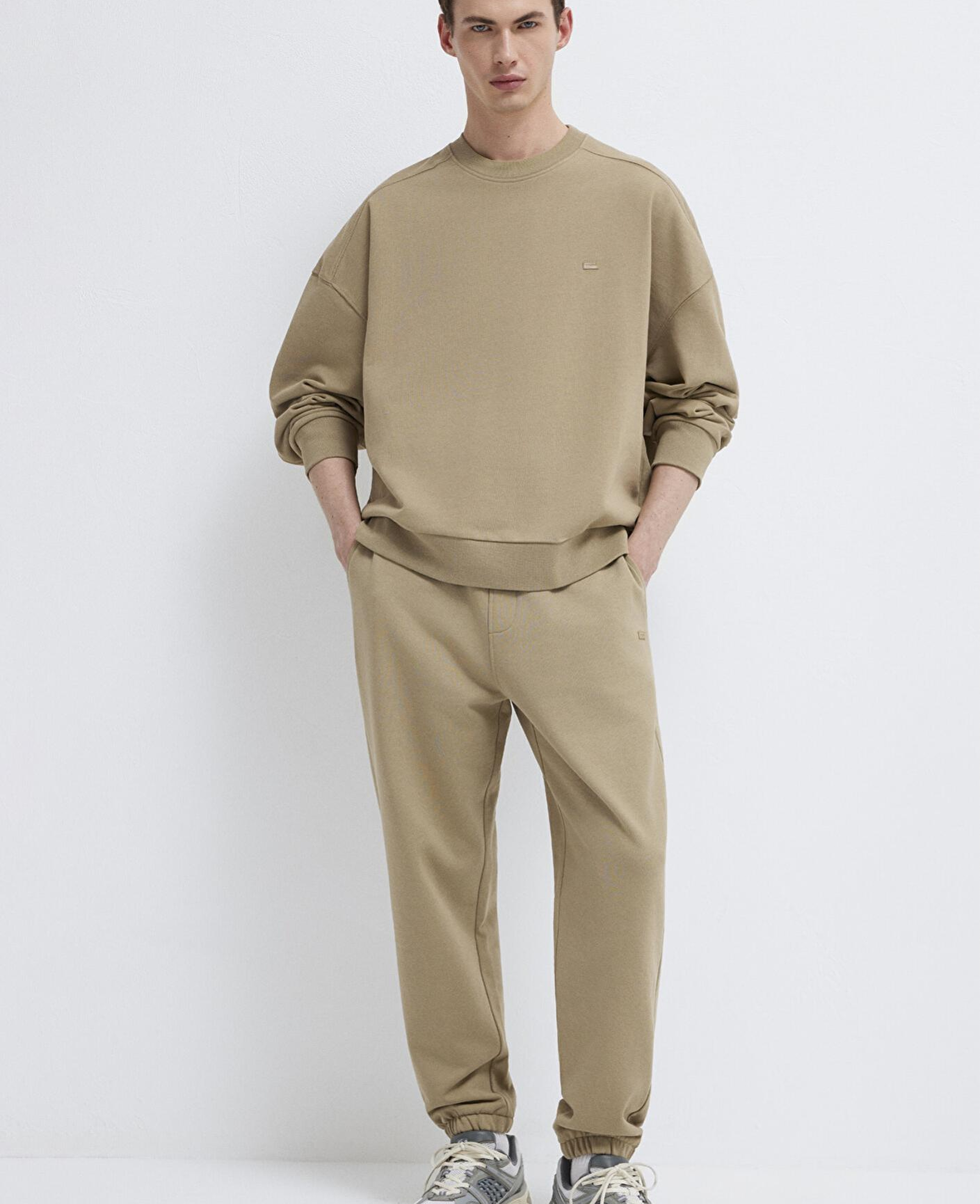 Mavi Bisiklet Yaka Kahverengi Sweatshirt 0S10550-70362