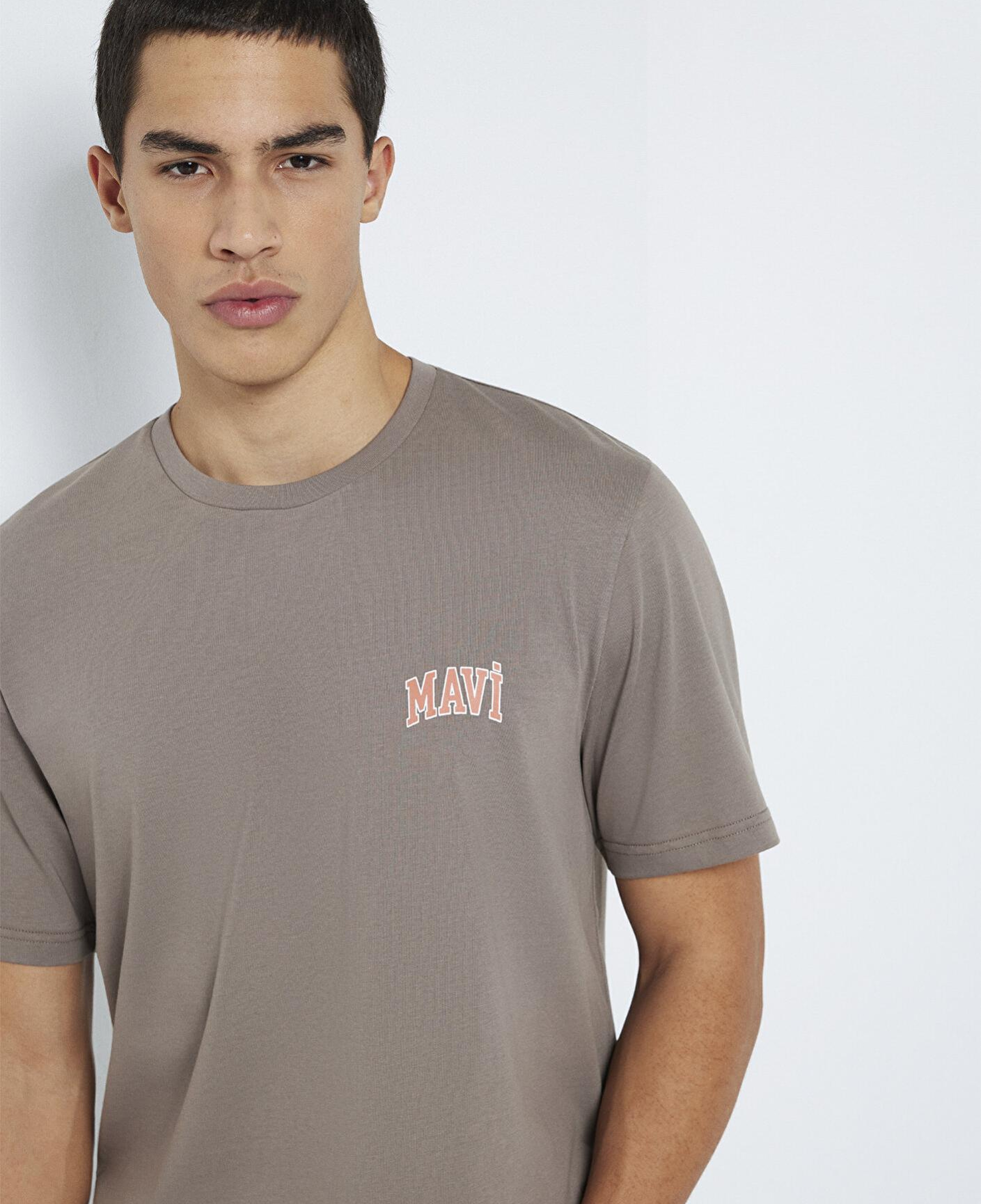 Mavi Mavi Logo Baskılı Kahverengi Tişört Regular Fit / Normal Kesim 0611714-87875