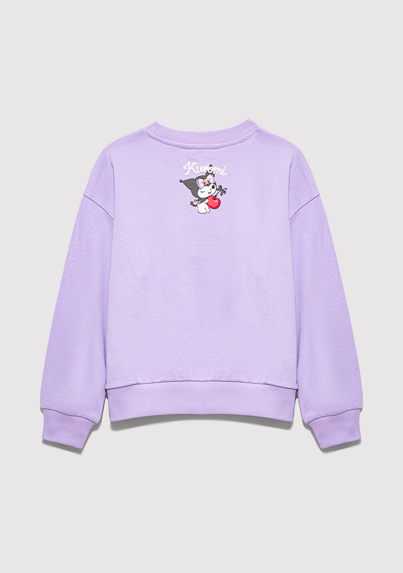Mavi Kuromi Baskılı Mor Sweatshirt 7S10183-70519