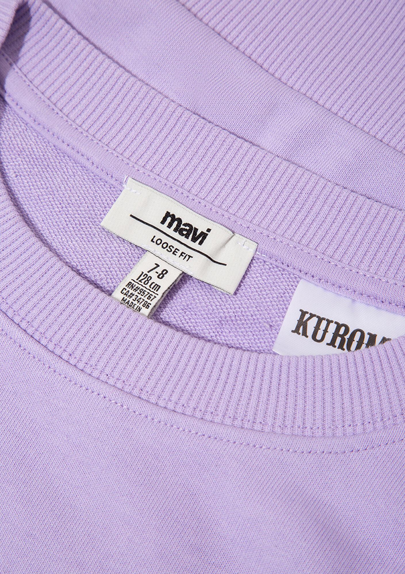 Mavi Kuromi Baskılı Mor Sweatshirt 7S10183-70519