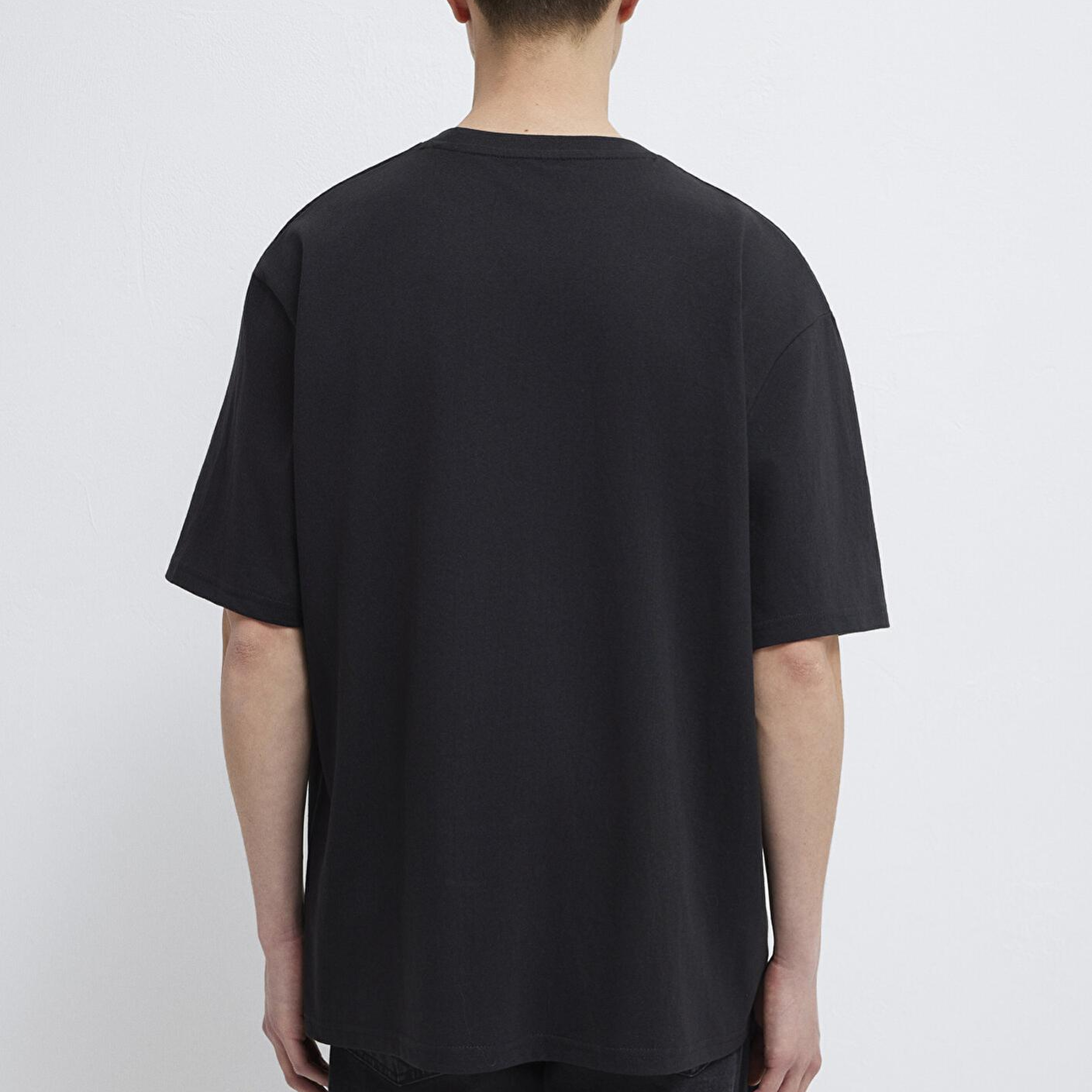 Mavi Mavi Logo Baskılı Siyah Tişört Relaxed Fit / Rahat Kesim 0613148-900