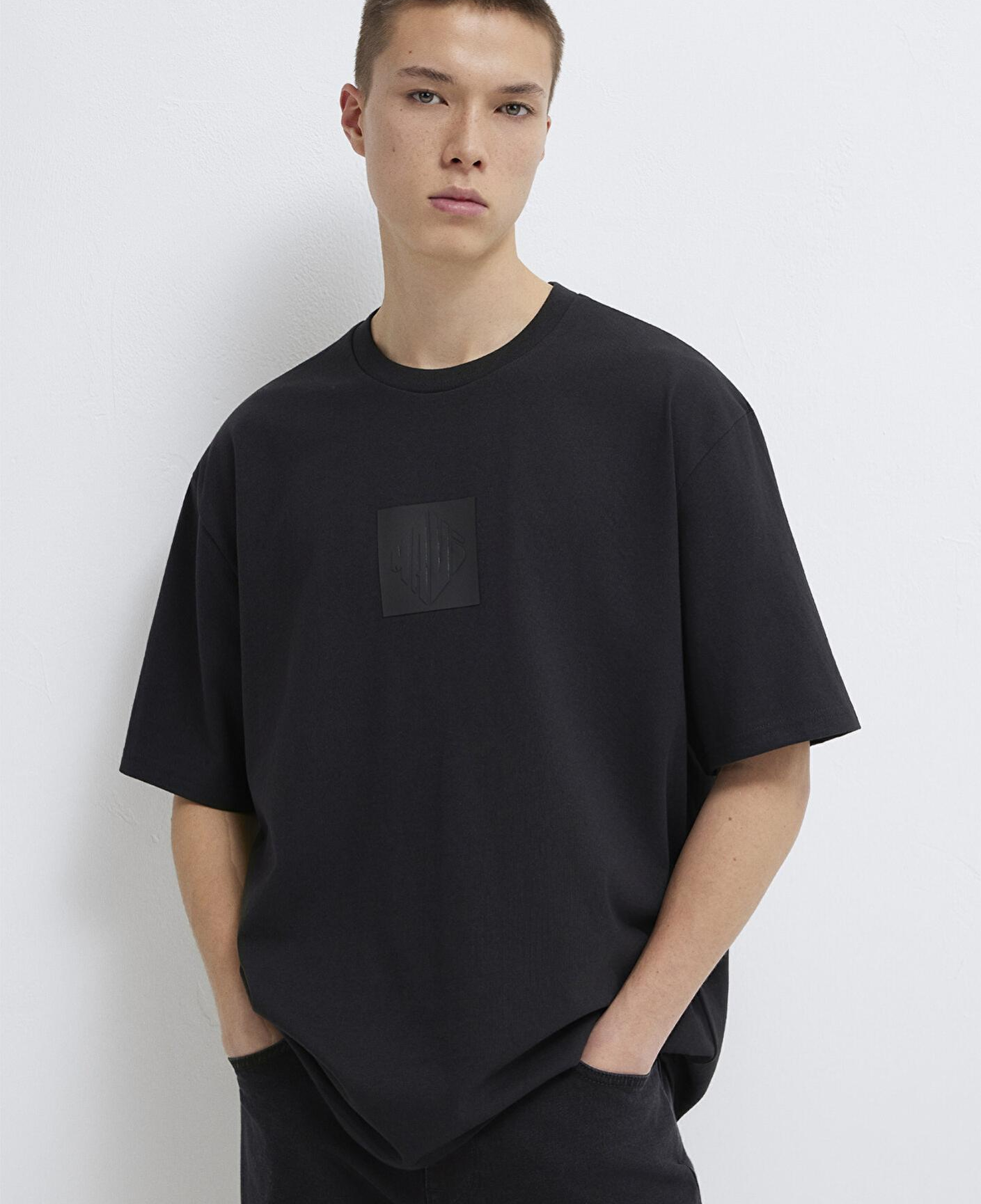 Mavi Mavi Logo Baskılı Siyah Tişört Relaxed Fit / Rahat Kesim 0613148-900