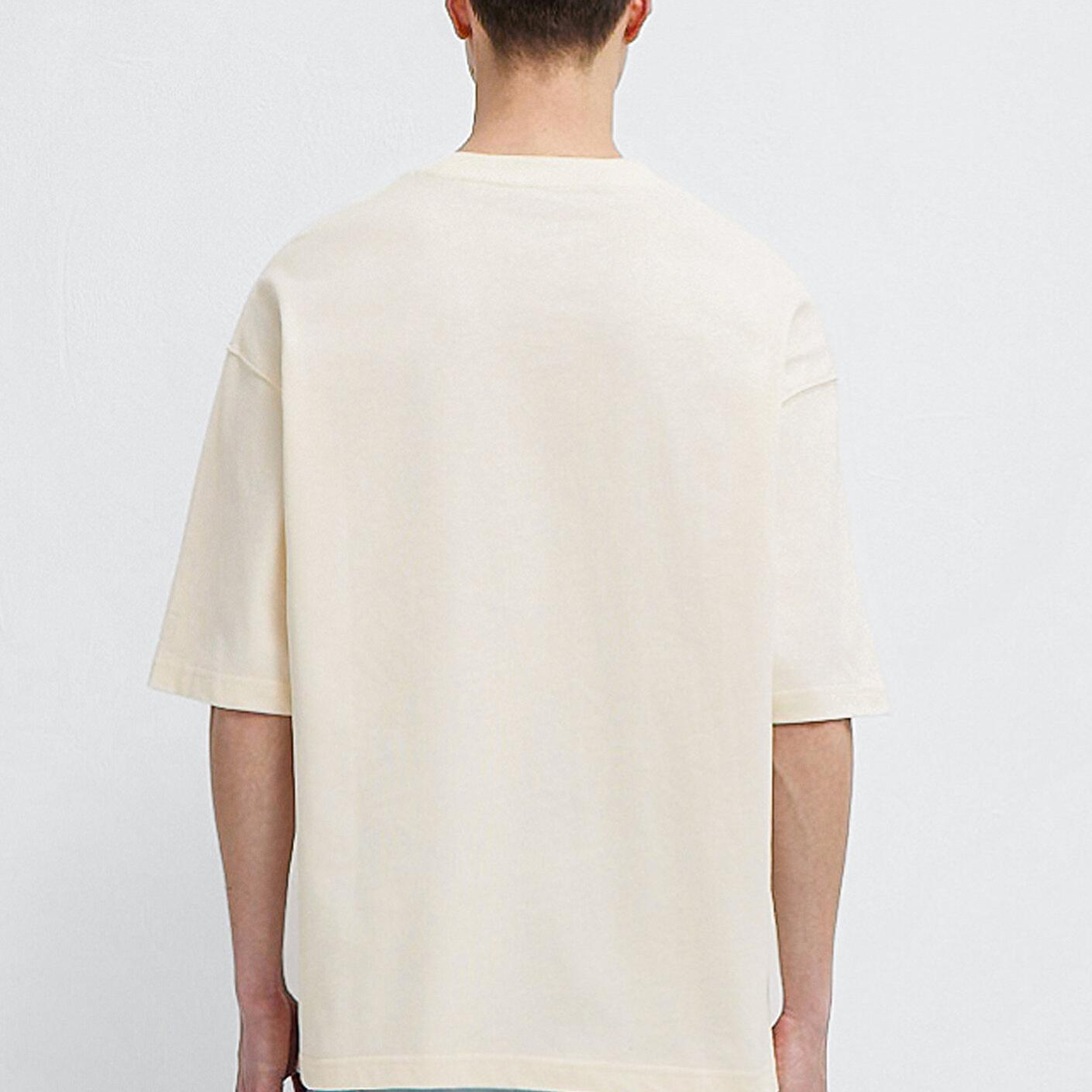 Mavi You Own My Heart Baskılı Ekru Tişört Oversize / Geniş Kesim 0613253-83043