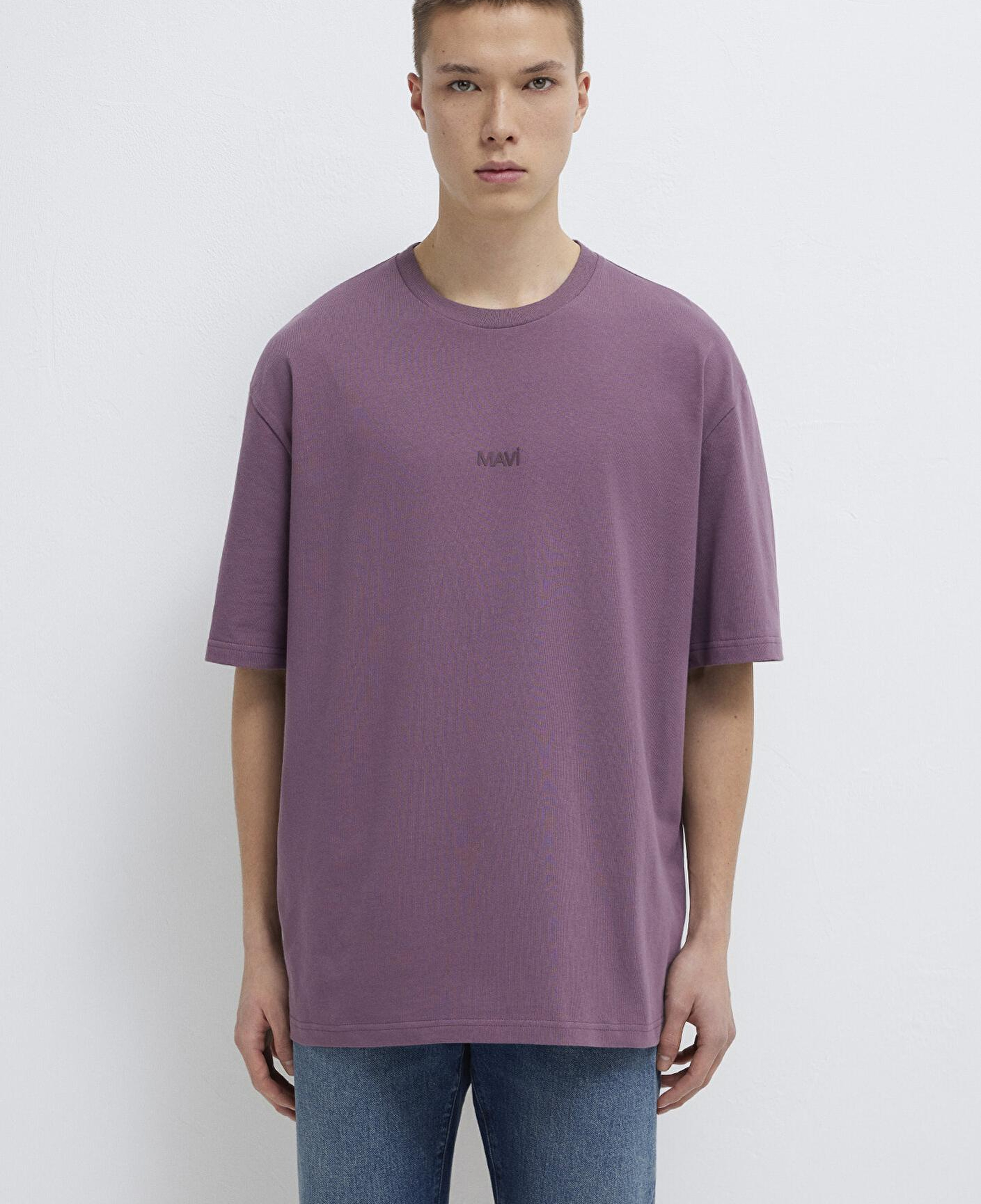 Mavi Mavi Baskılı Mor Tişört Relaxed Fit / Rahat Kesim 0613093-70648