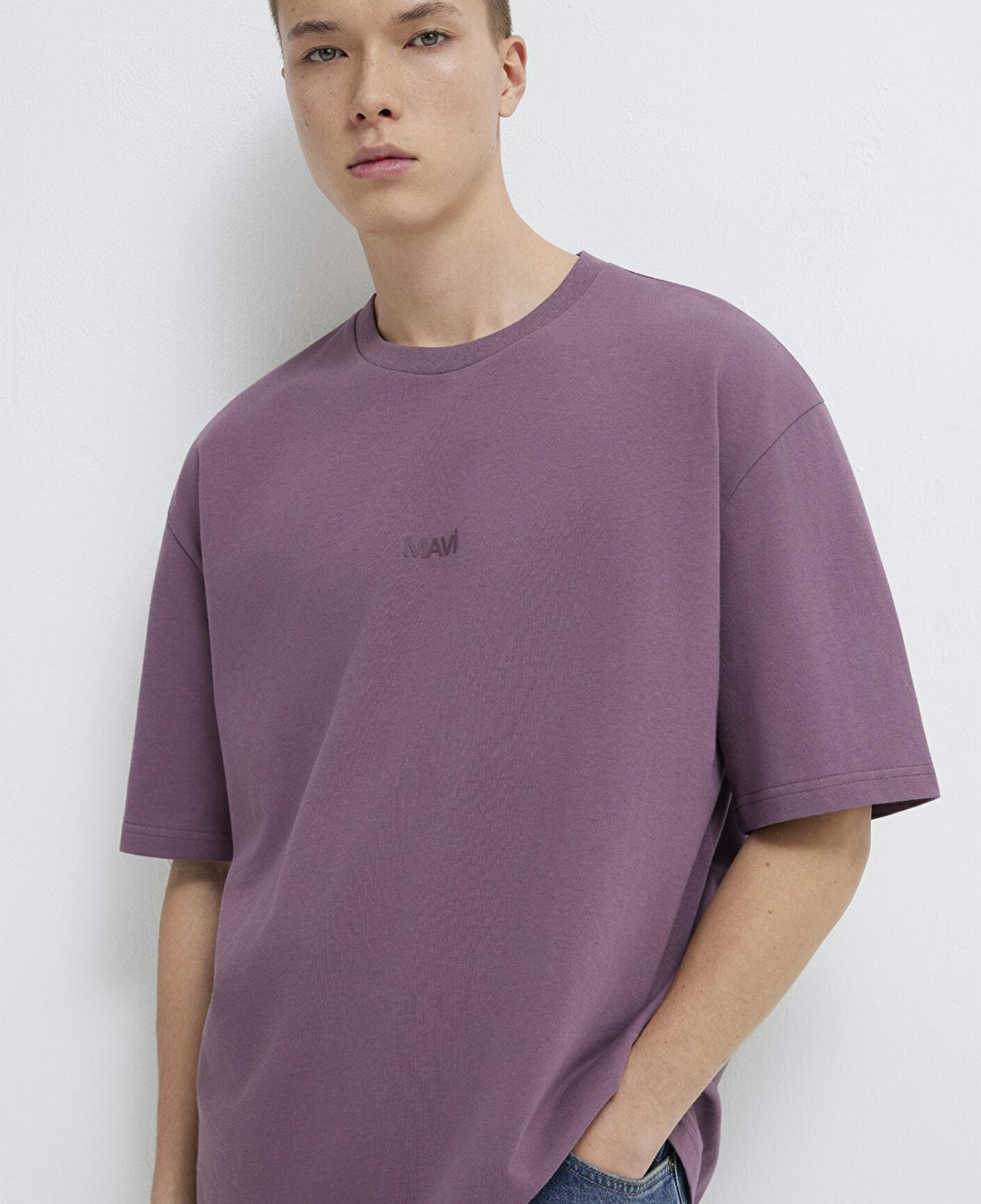 Mavi Mavi Baskılı Mor Tişört Relaxed Fit / Rahat Kesim 0613093-70648