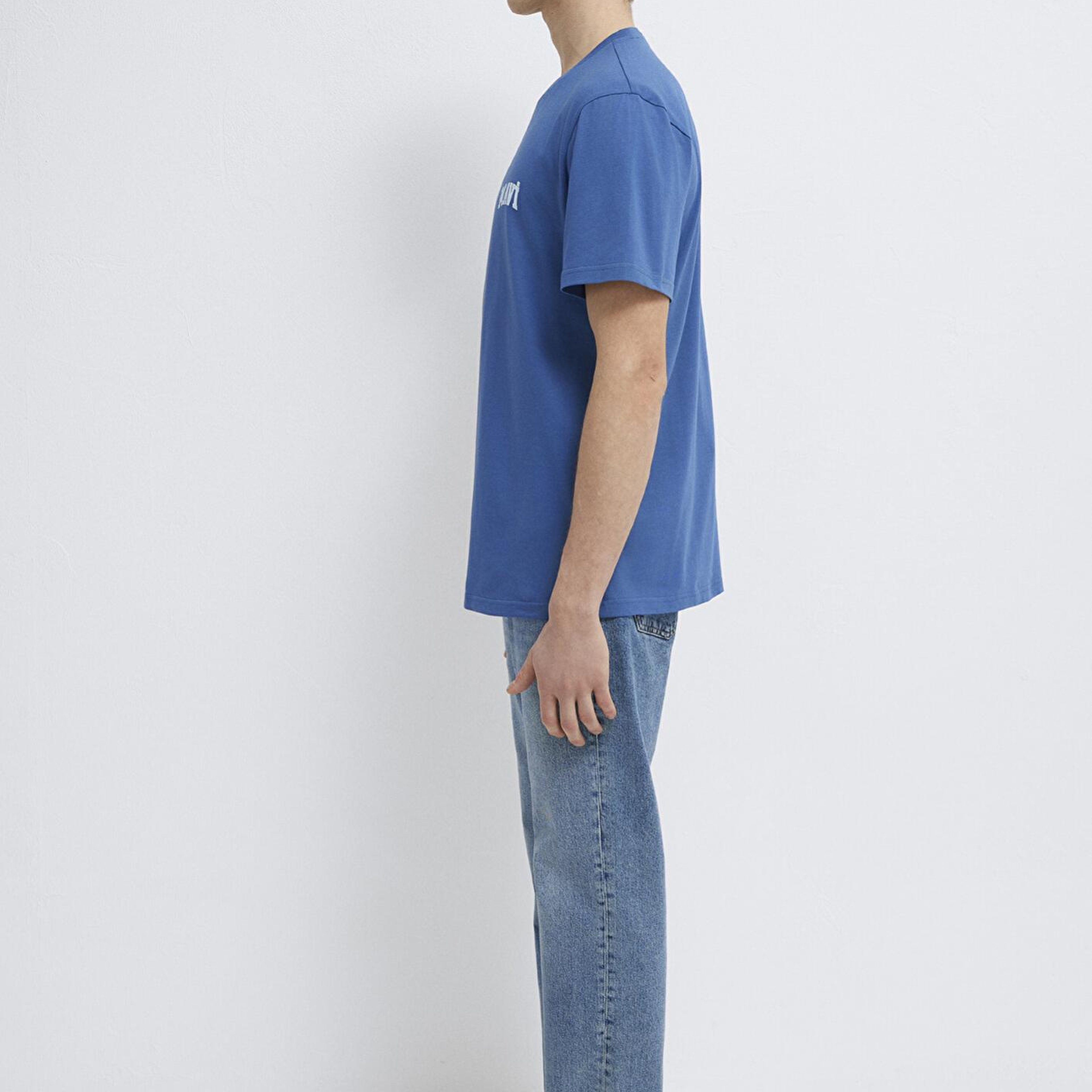 Mavi Mavi Logo Baskılı Mavi Tişört Regular Fit / Normal Kesim 0611714-70719