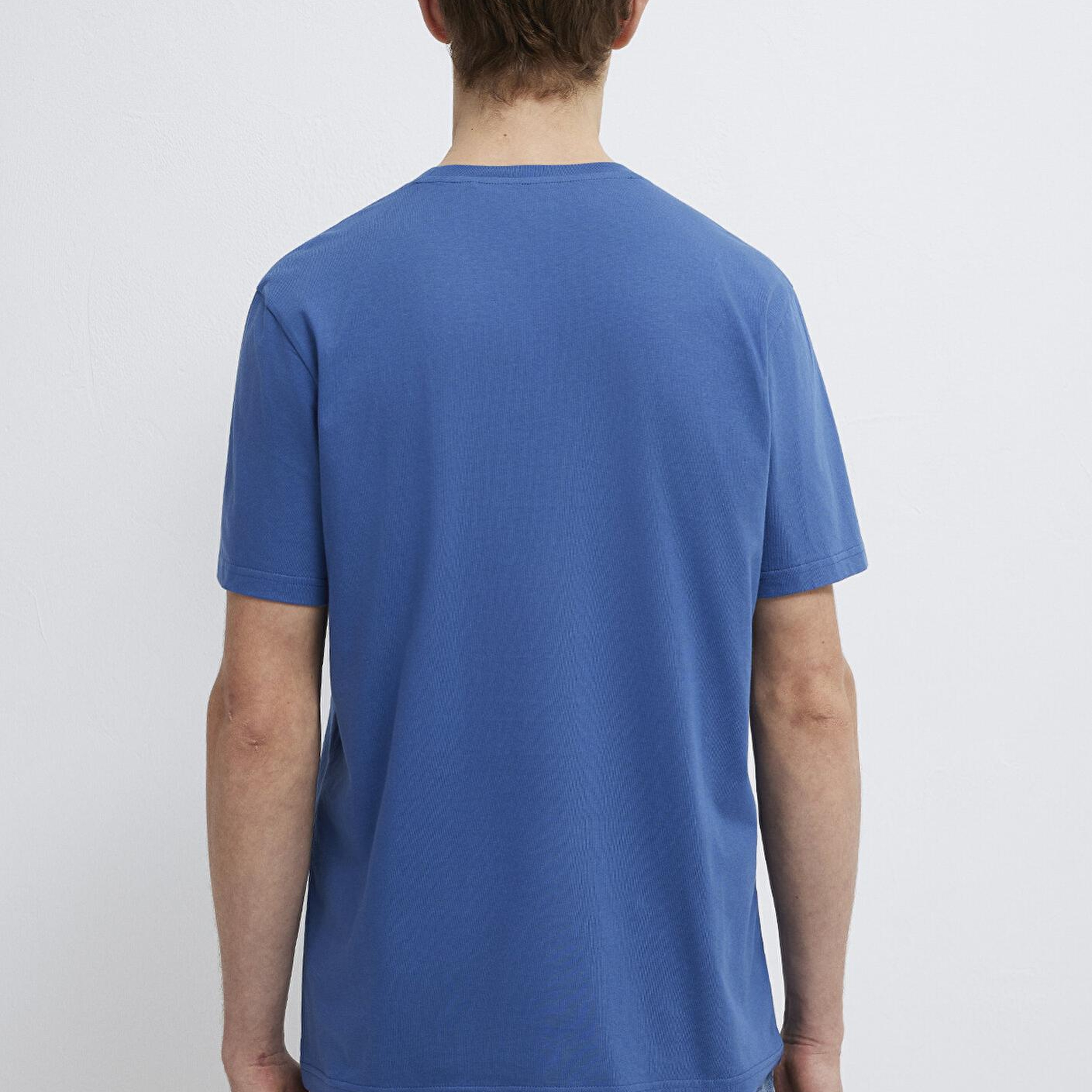 Mavi Mavi Logo Baskılı Mavi Tişört Regular Fit / Normal Kesim 0611714-70719