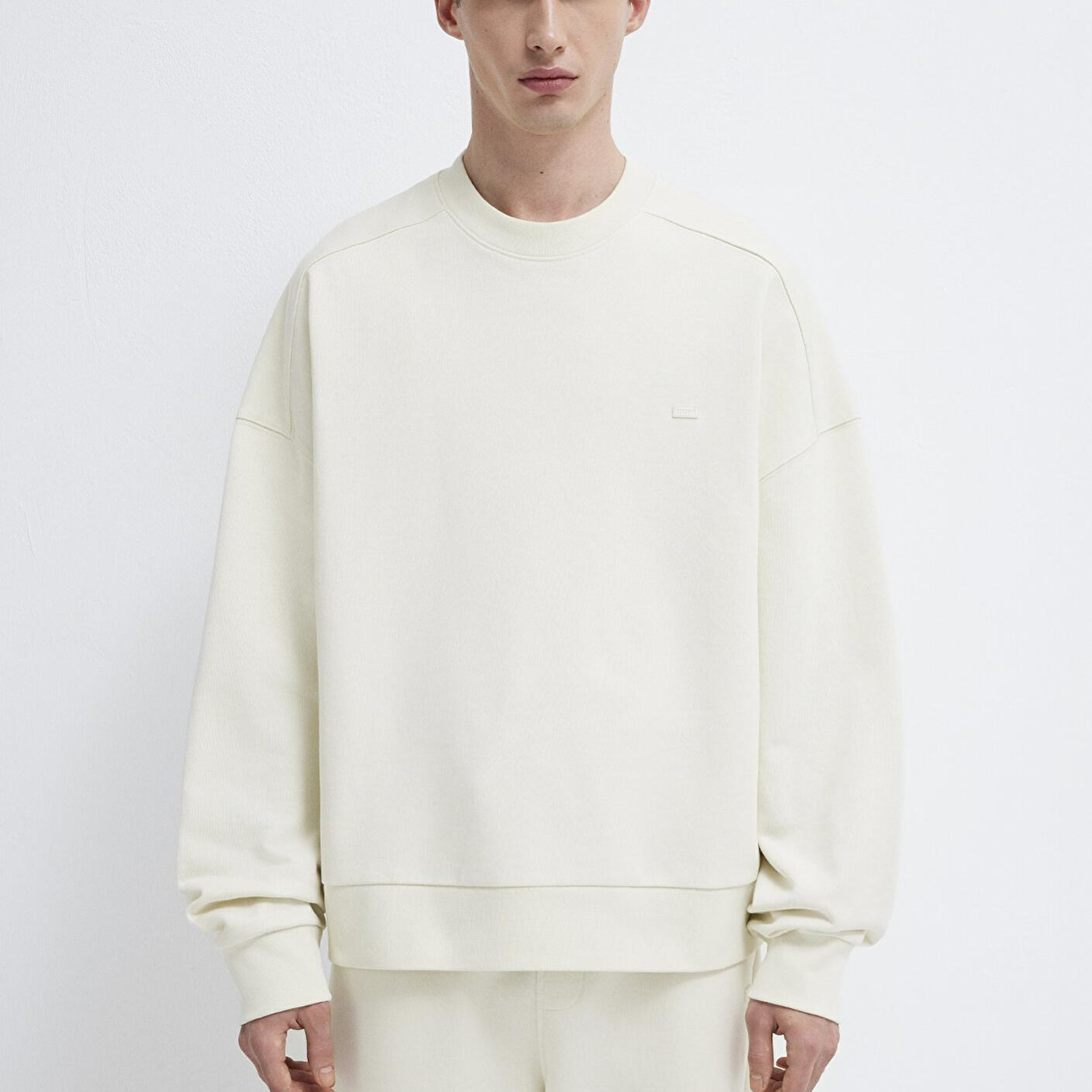 Mavi Bisiklet Yaka Ekru Sweatshirt 0S10550-71610