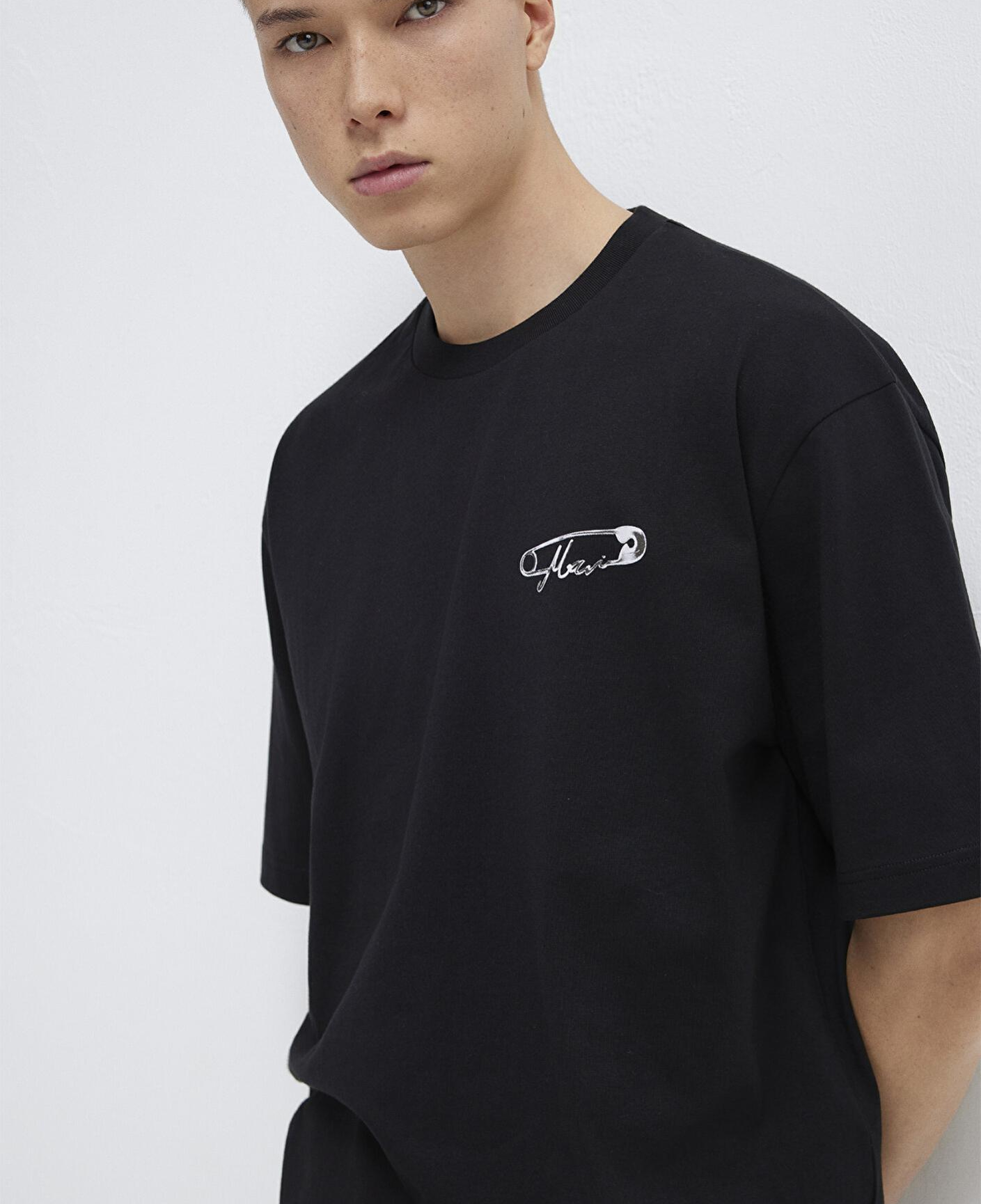 Mavi Mavi Baskılı Siyah Tişört Relaxed Fit / Rahat Kesim 0613149-900