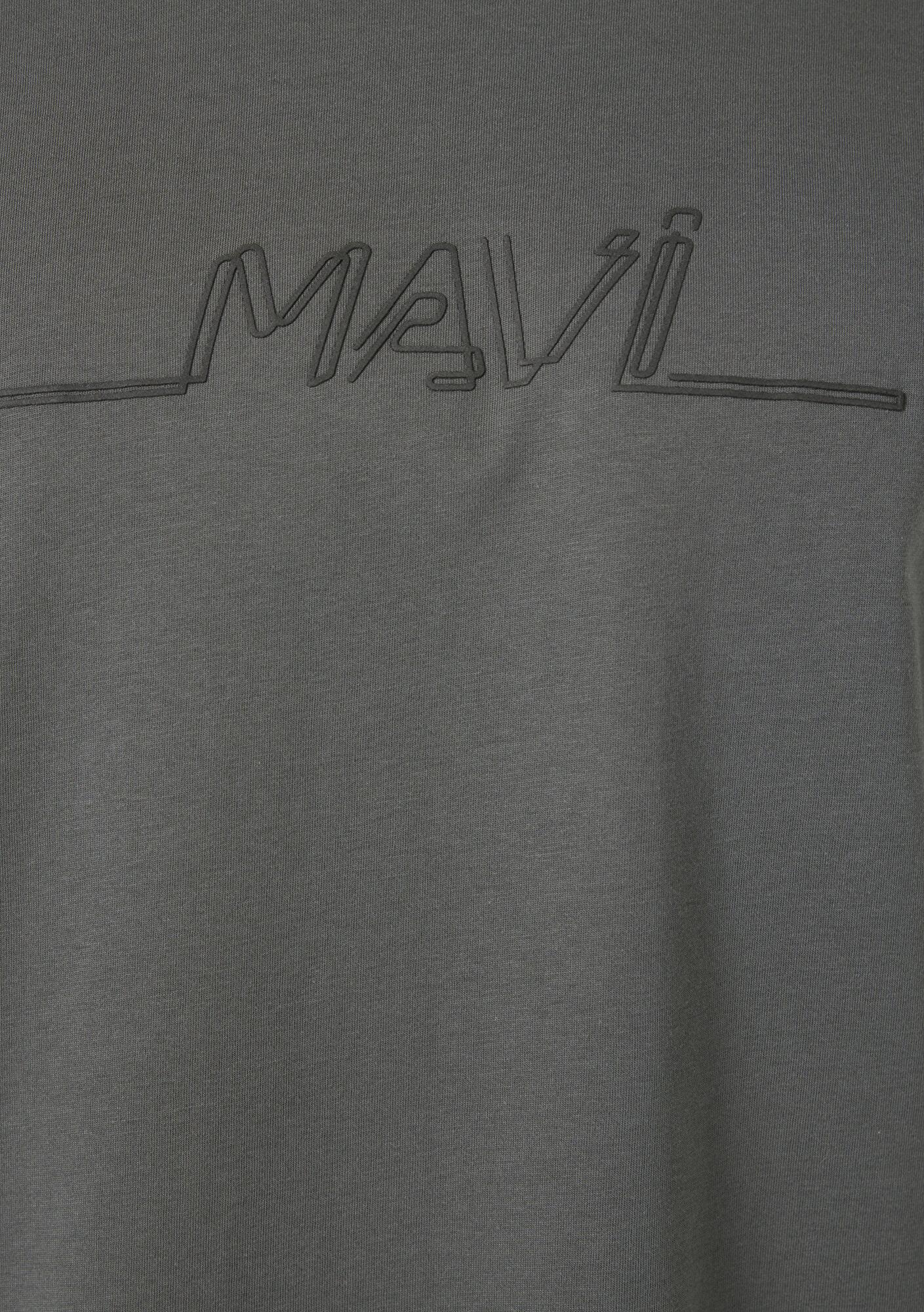 Mavi Mavi Baskılı Antrasit Tişört Loose Fit / Bol Rahat Kesim 0613128-70088