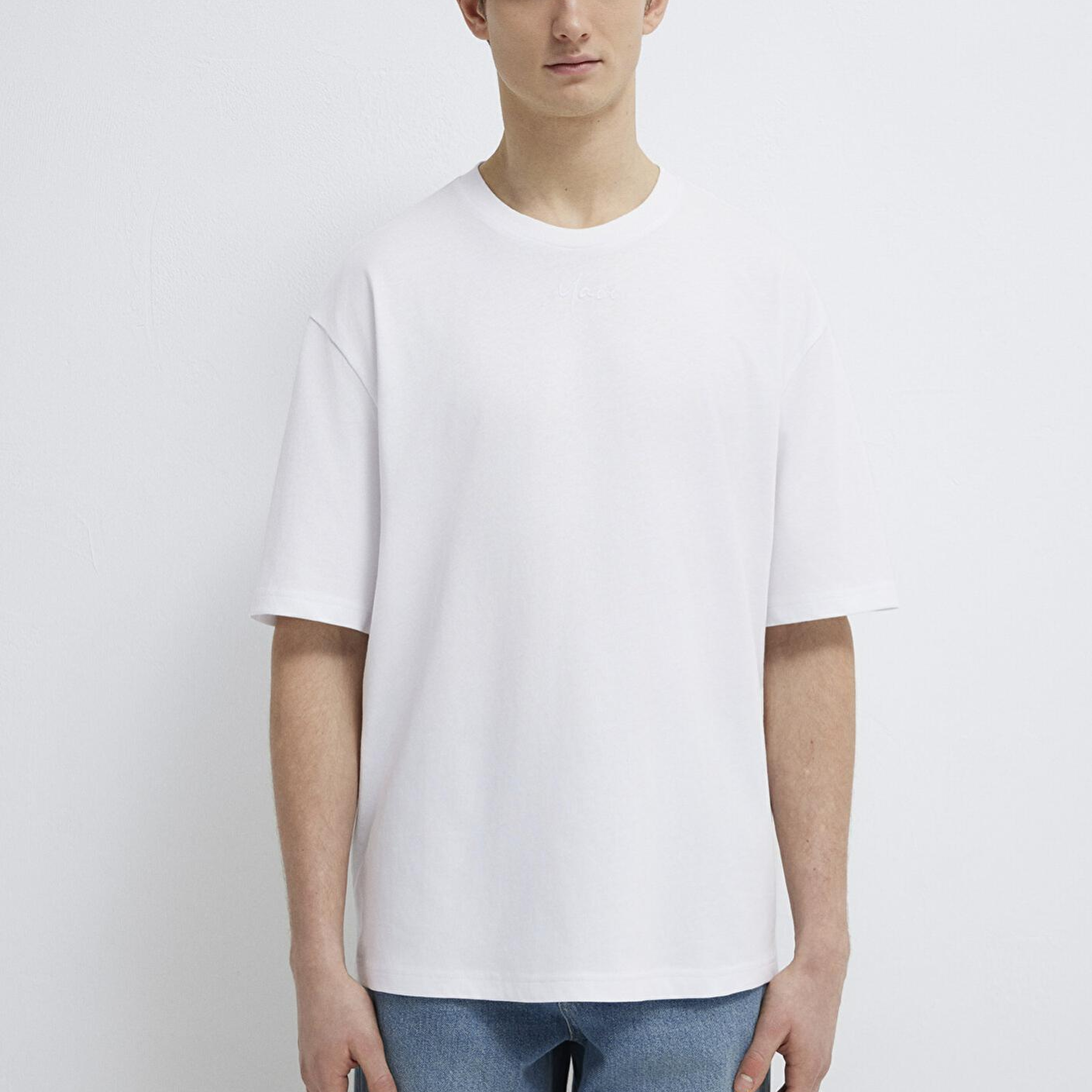 Mavi Mavi Nakışlı Beyaz Tişört Relaxed Fit / Rahat Kesim 0613130-620