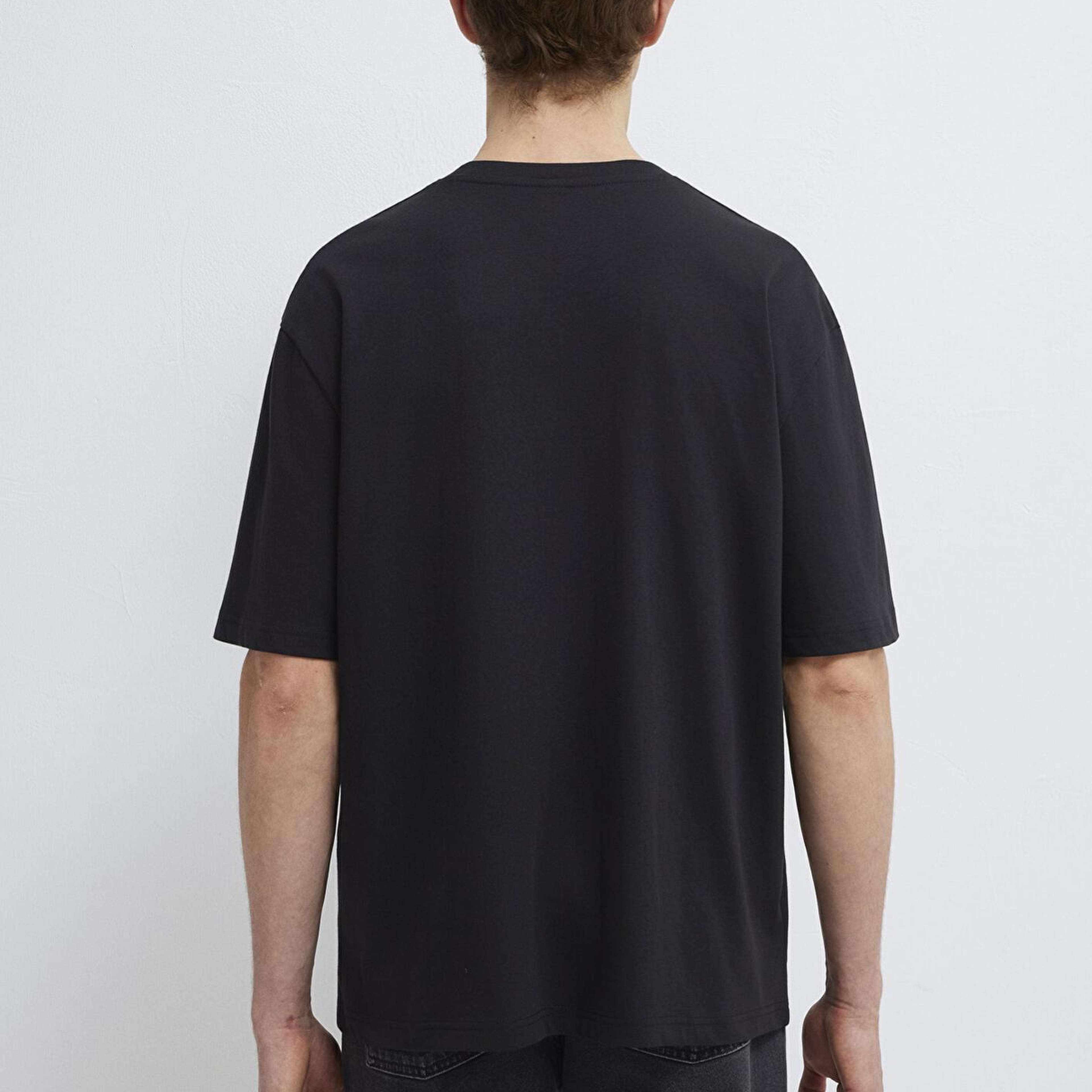 Mavi Mavi Nakışlı Siyah Tişört Relaxed Fit / Rahat Kesim 0613130-900