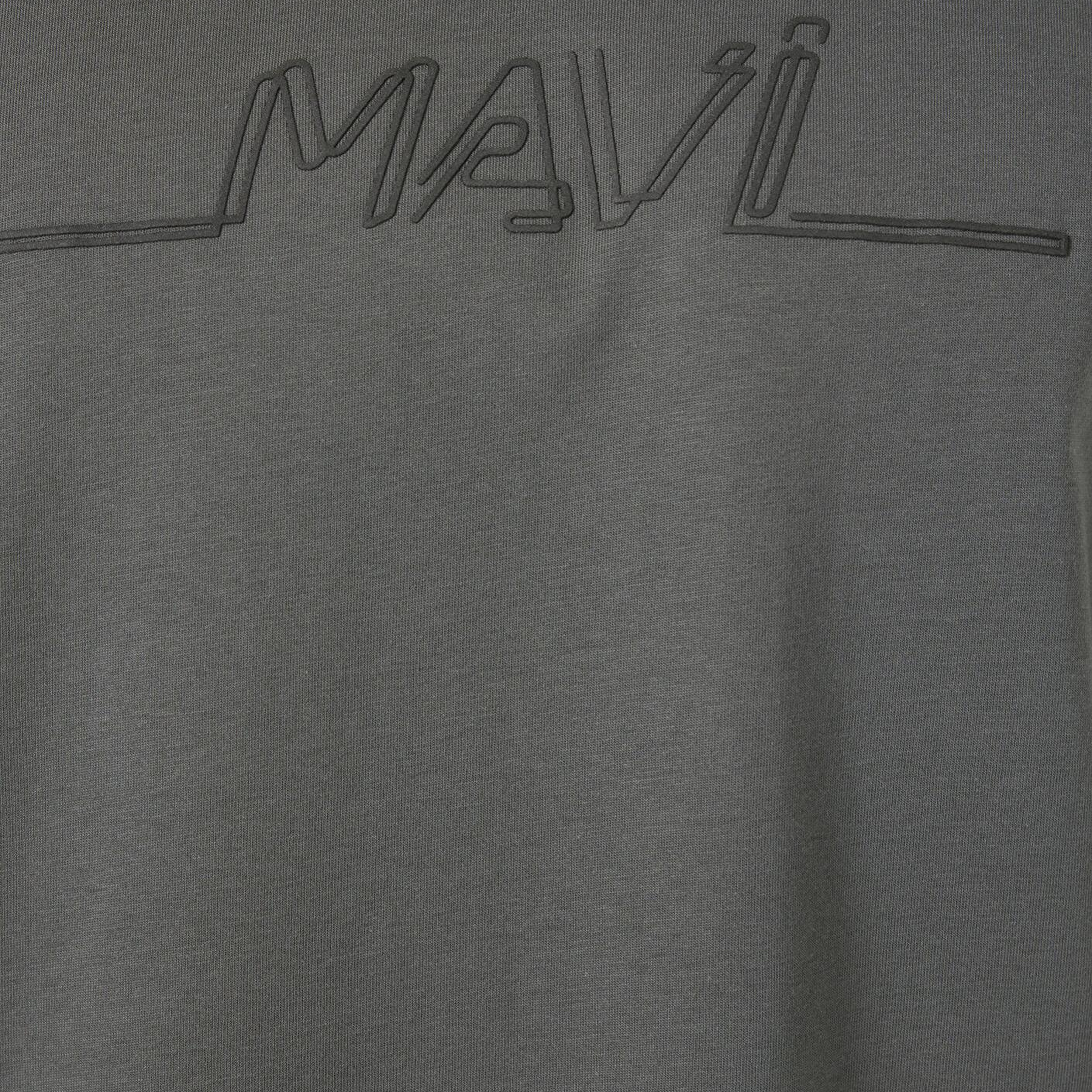 Mavi Mavi Baskılı Antrasit Tişört Loose Fit / Bol Rahat Kesim 0613128-70088