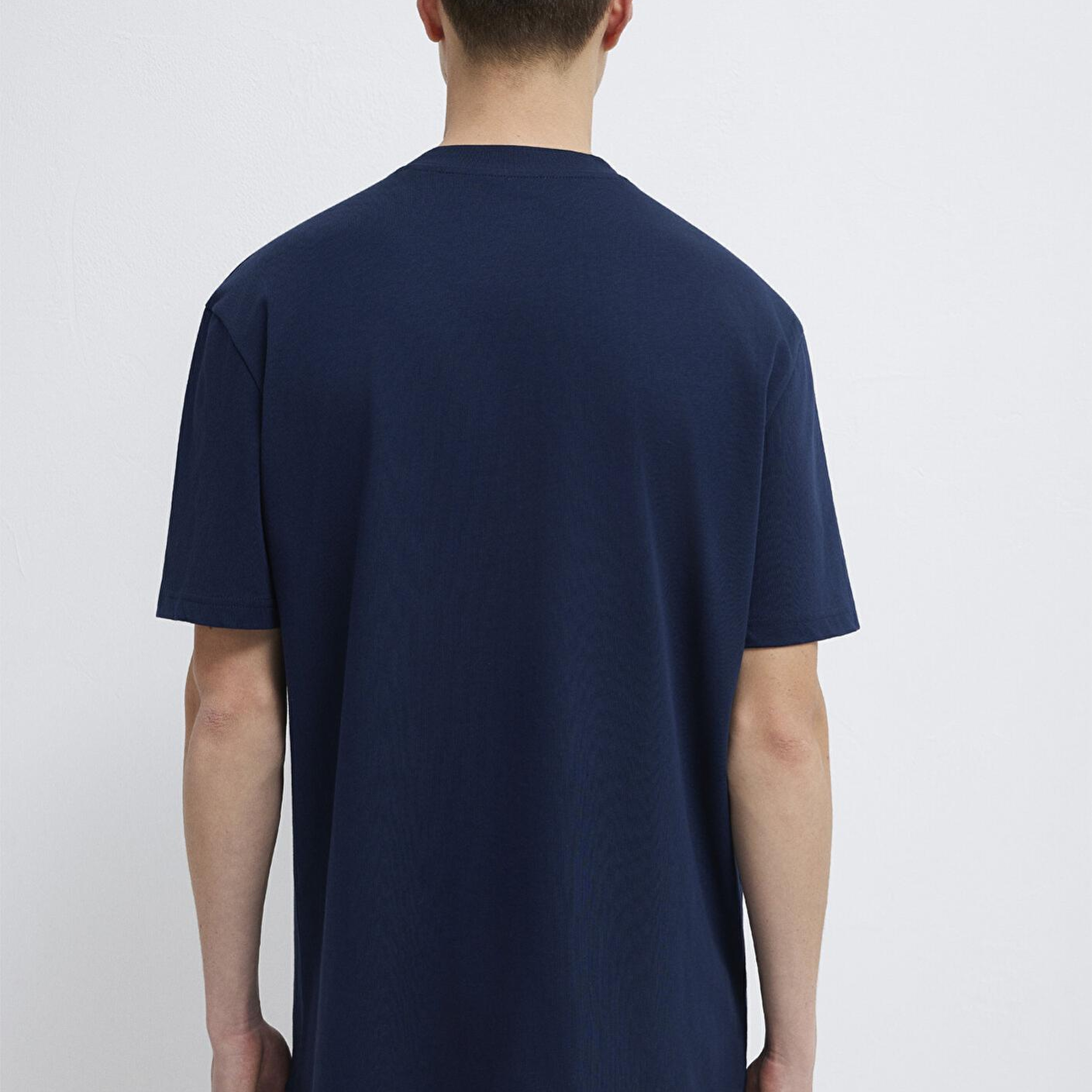 Mavi Mavi Baskılı Lacivert Tişört Loose Fit / Bol Rahat Kesim 0612216-70497