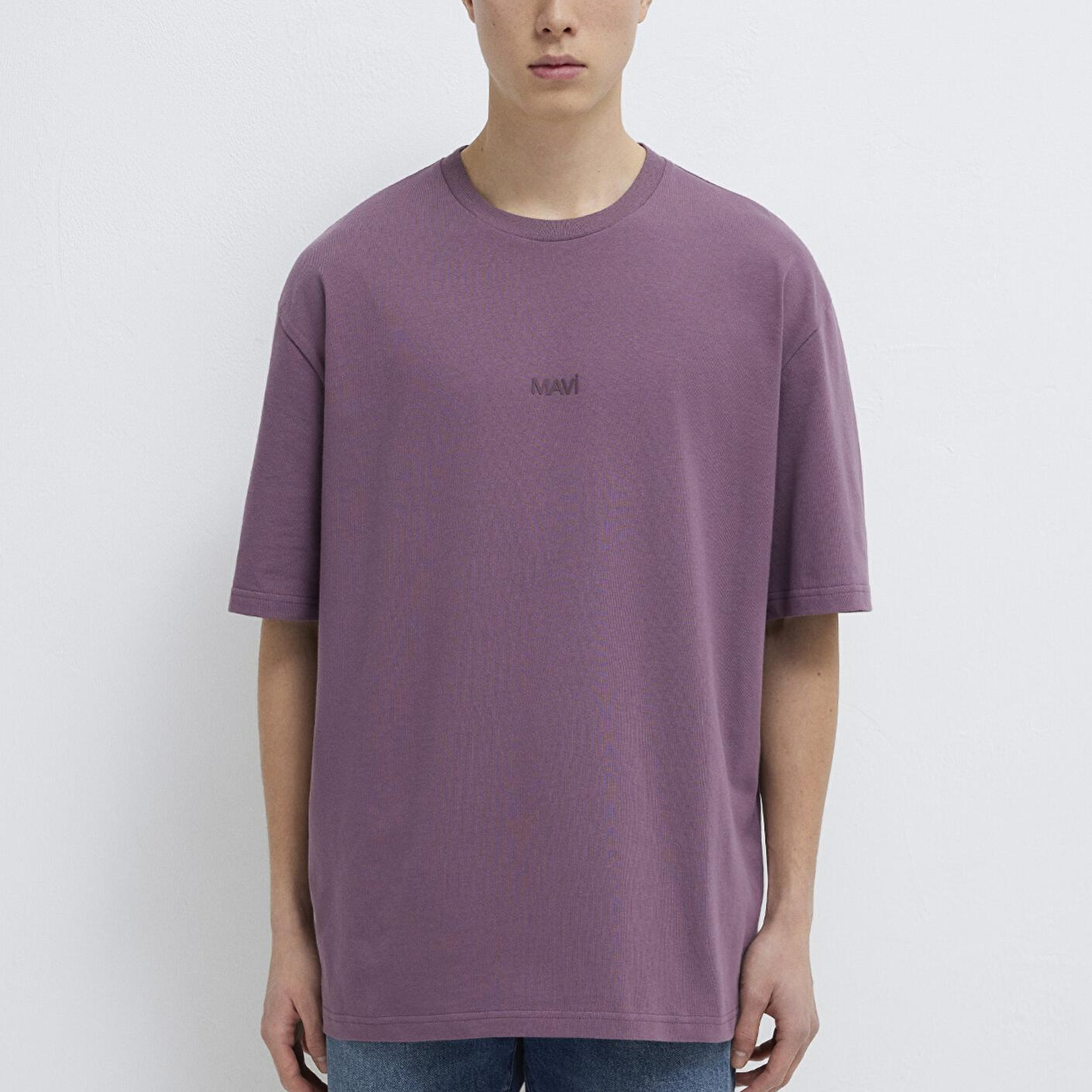 Mavi Mavi Baskılı Mor Tişört Relaxed Fit / Rahat Kesim 0613093-70648